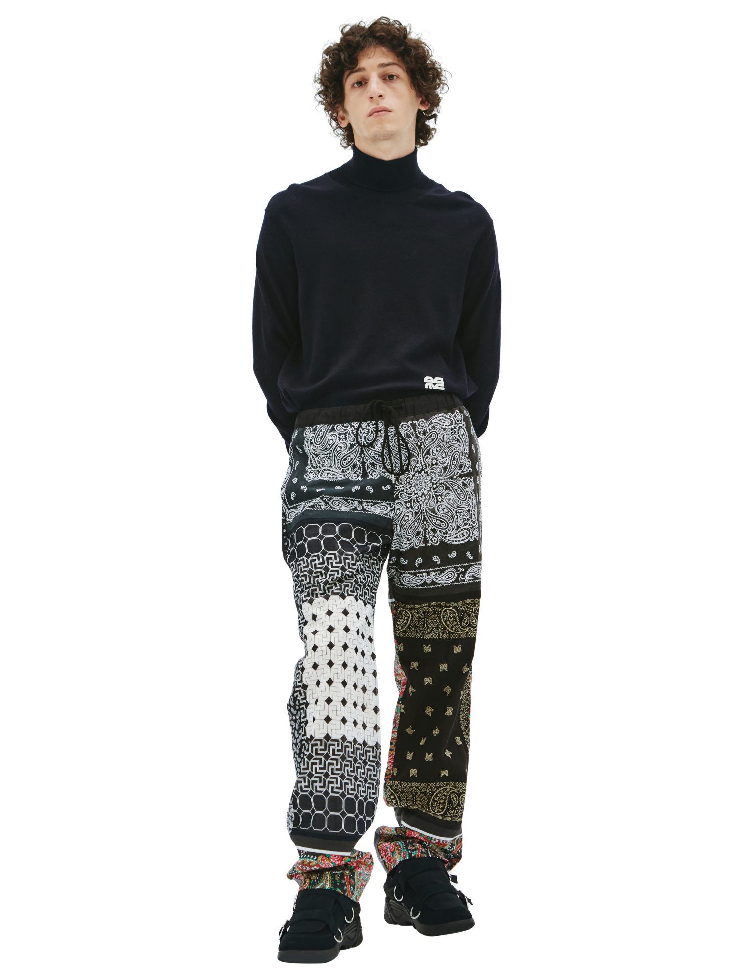 Children of the discordance Bandana patchwork trousers