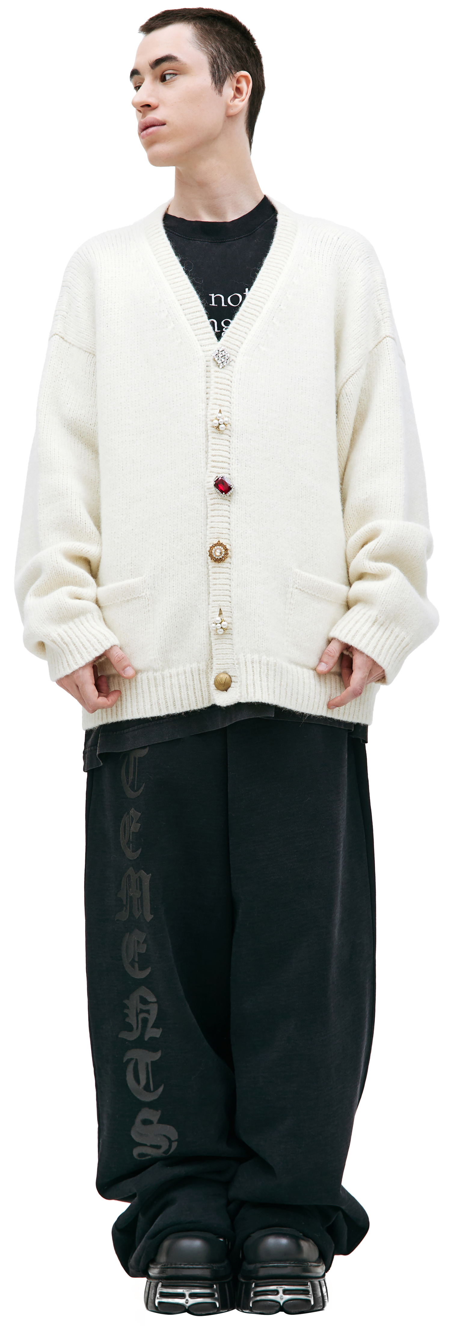 VETEMENTS Decorative button cardigan