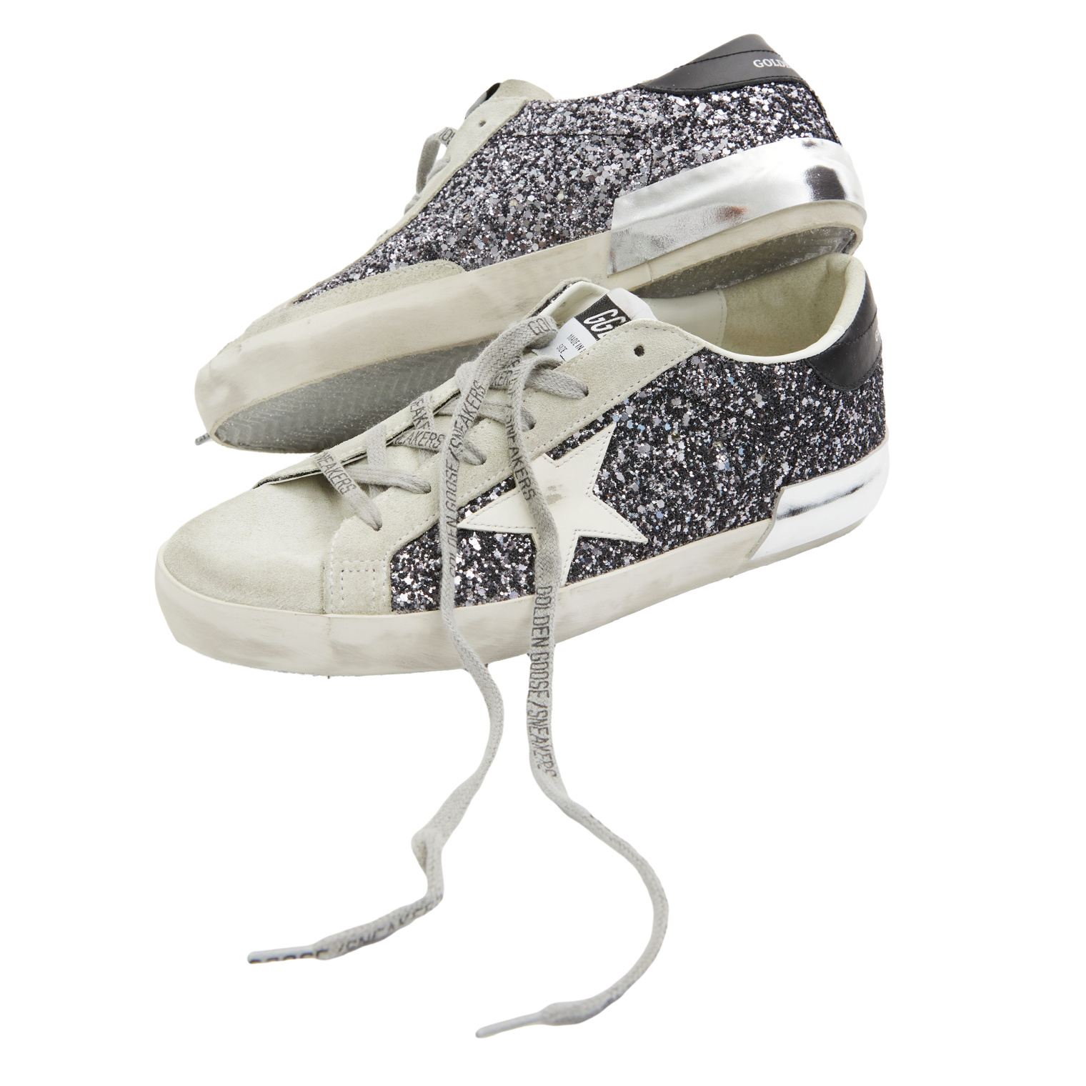 Golden Goose Super-Star glitter sneakers