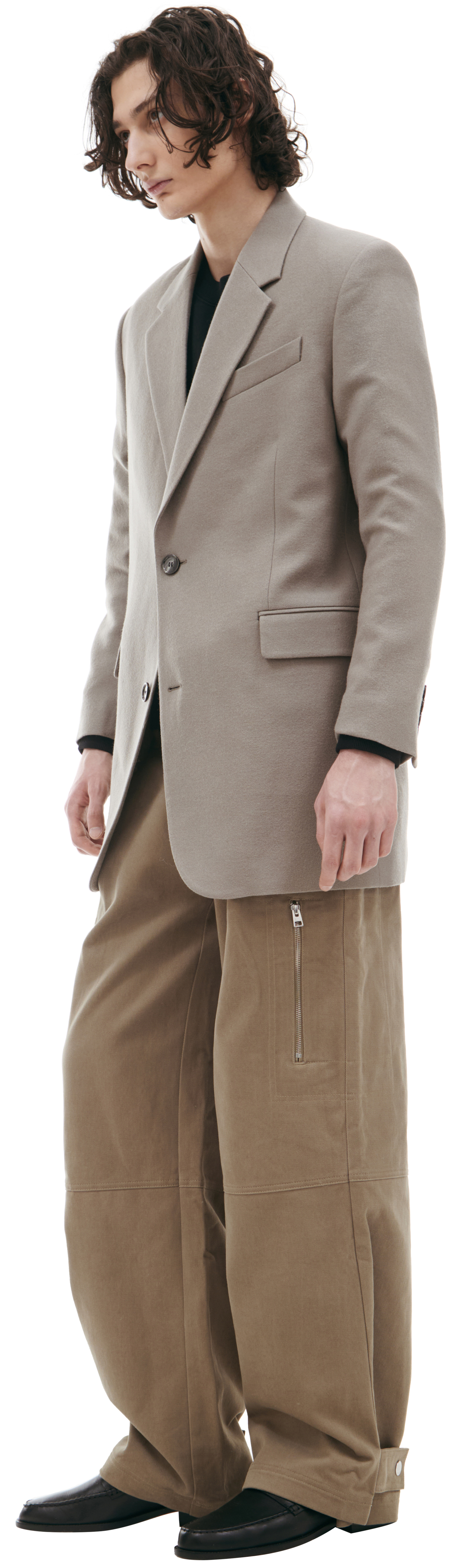 AMI PARIS Single-breasted wool blazer