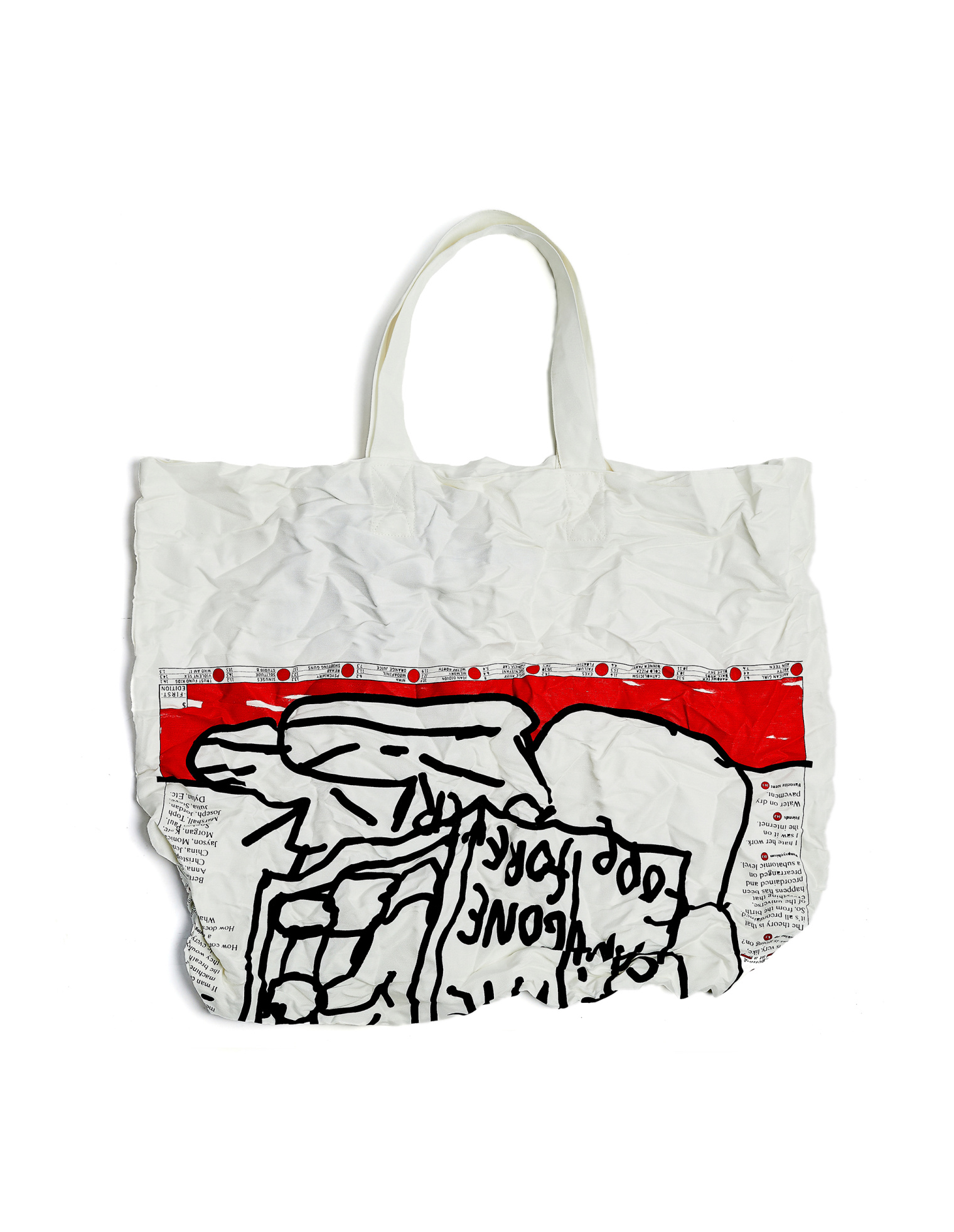 Junya Watanabe Cotton Blend Printed Bag