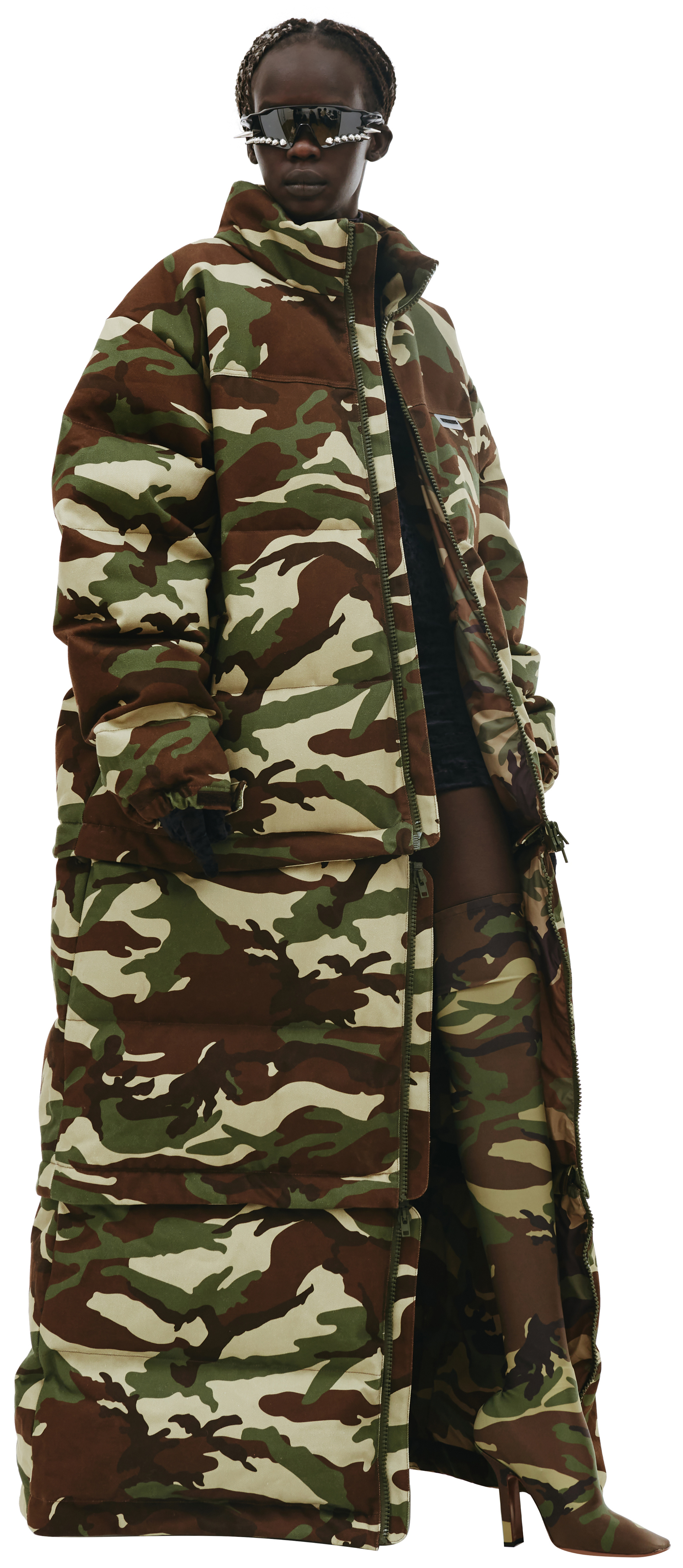 VETEMENTS Camouflage Maxi Padded Coat