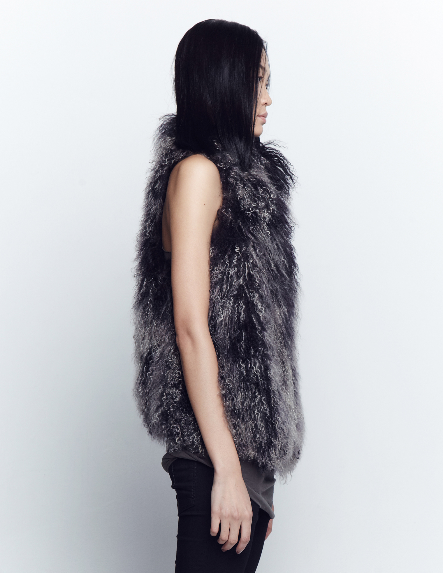 If Six Was Nine Sheep fur vest