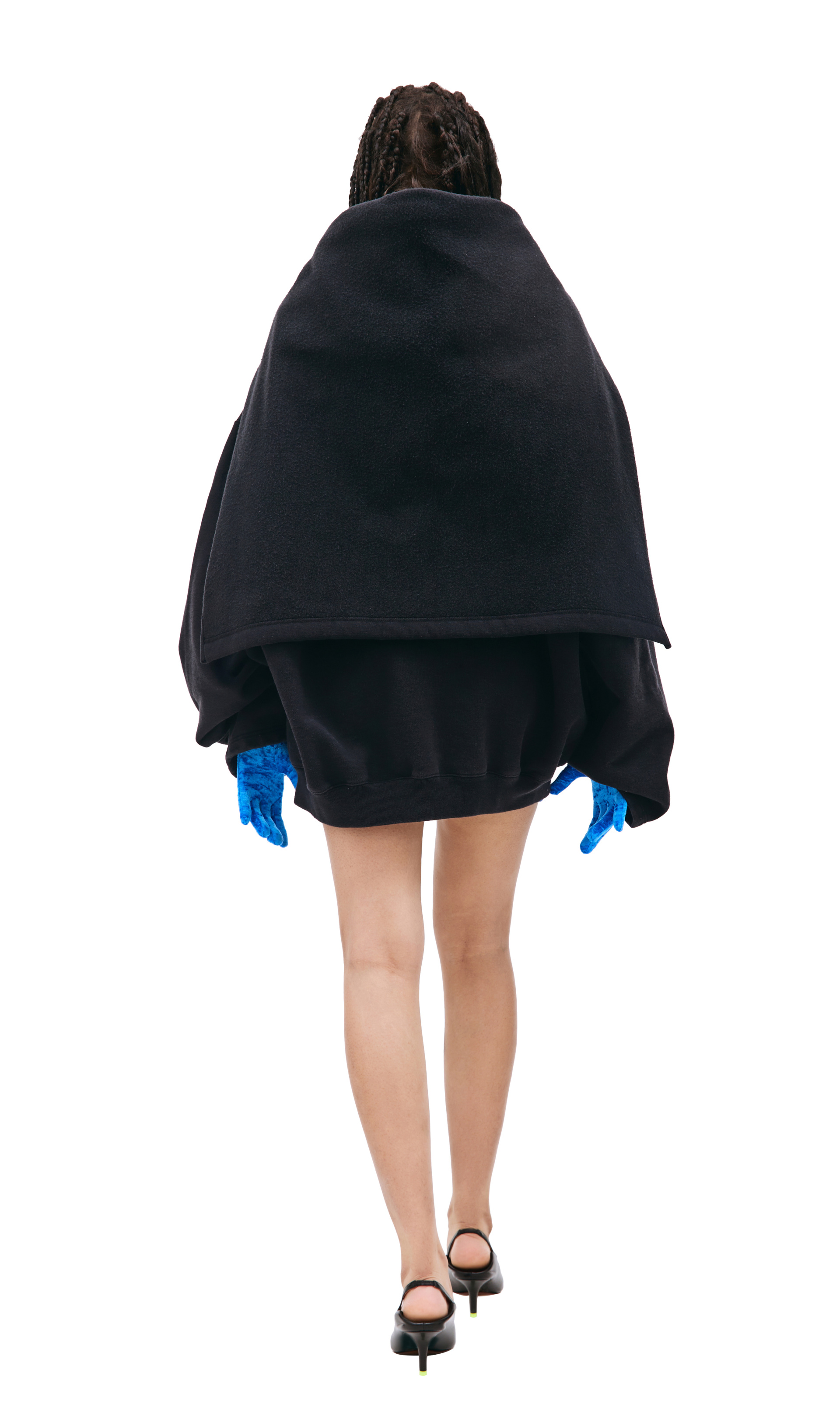 VETEMENTS Black zip up hoodie