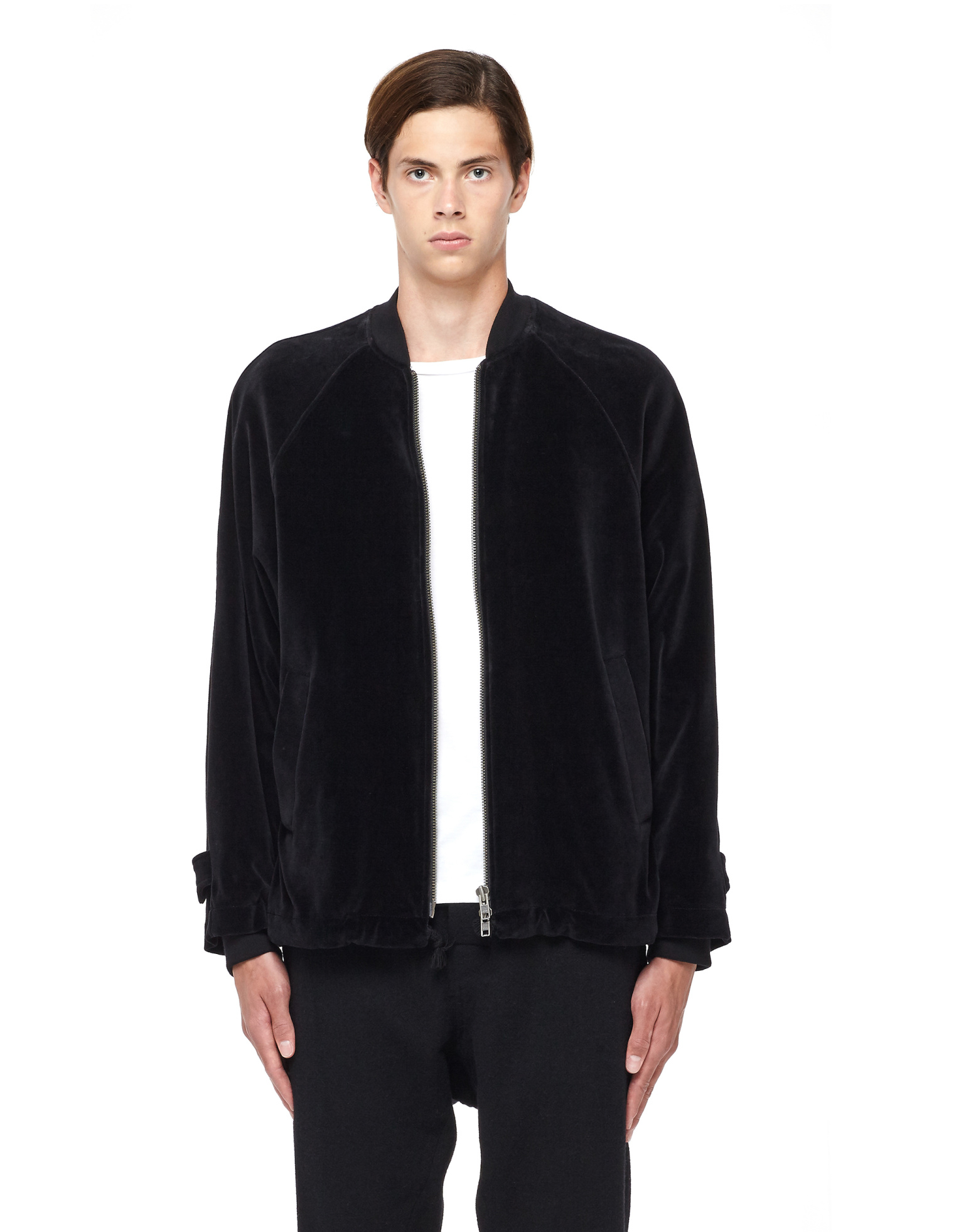 Ann Demeulemeester Velvet Bomber Jacket