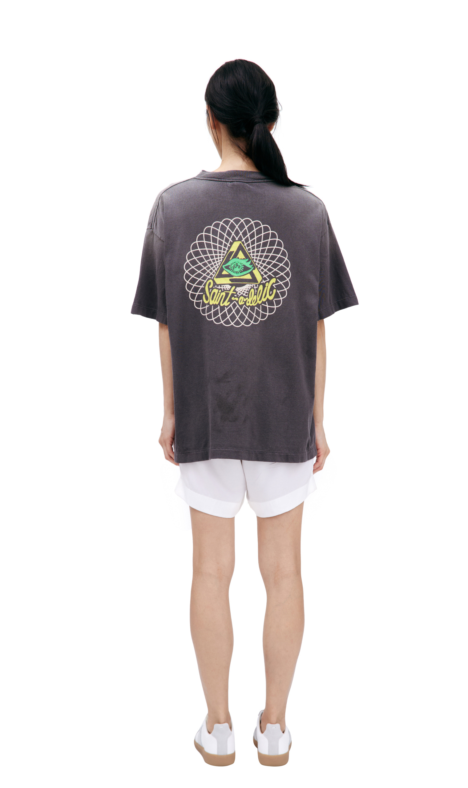 Saint Mxxxxxx Grey print T-shirt