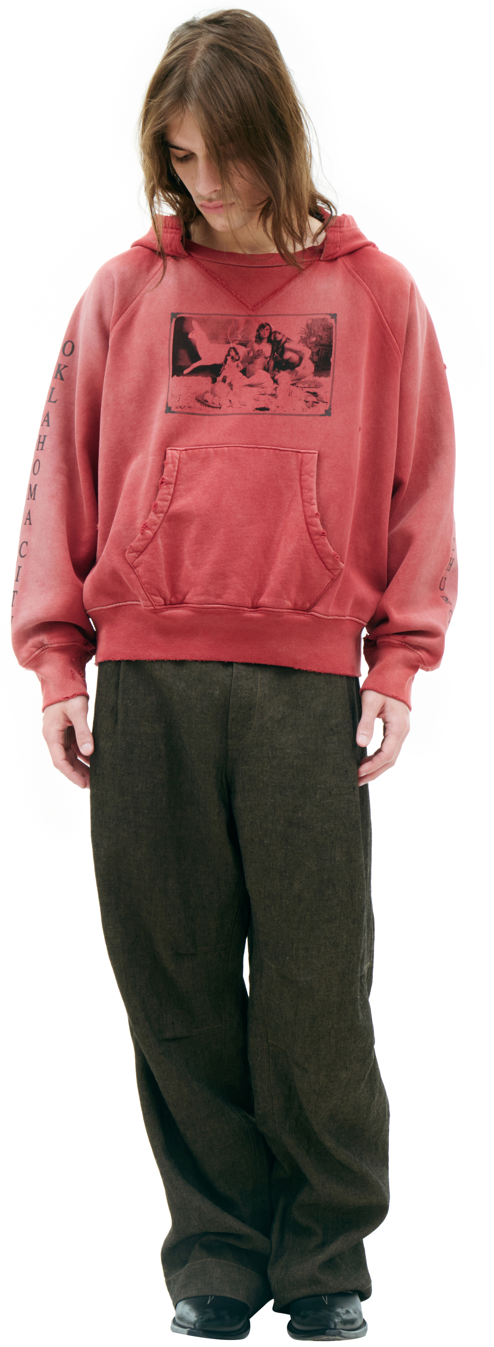 Enfants Riches Déprimés Red print hoodie
