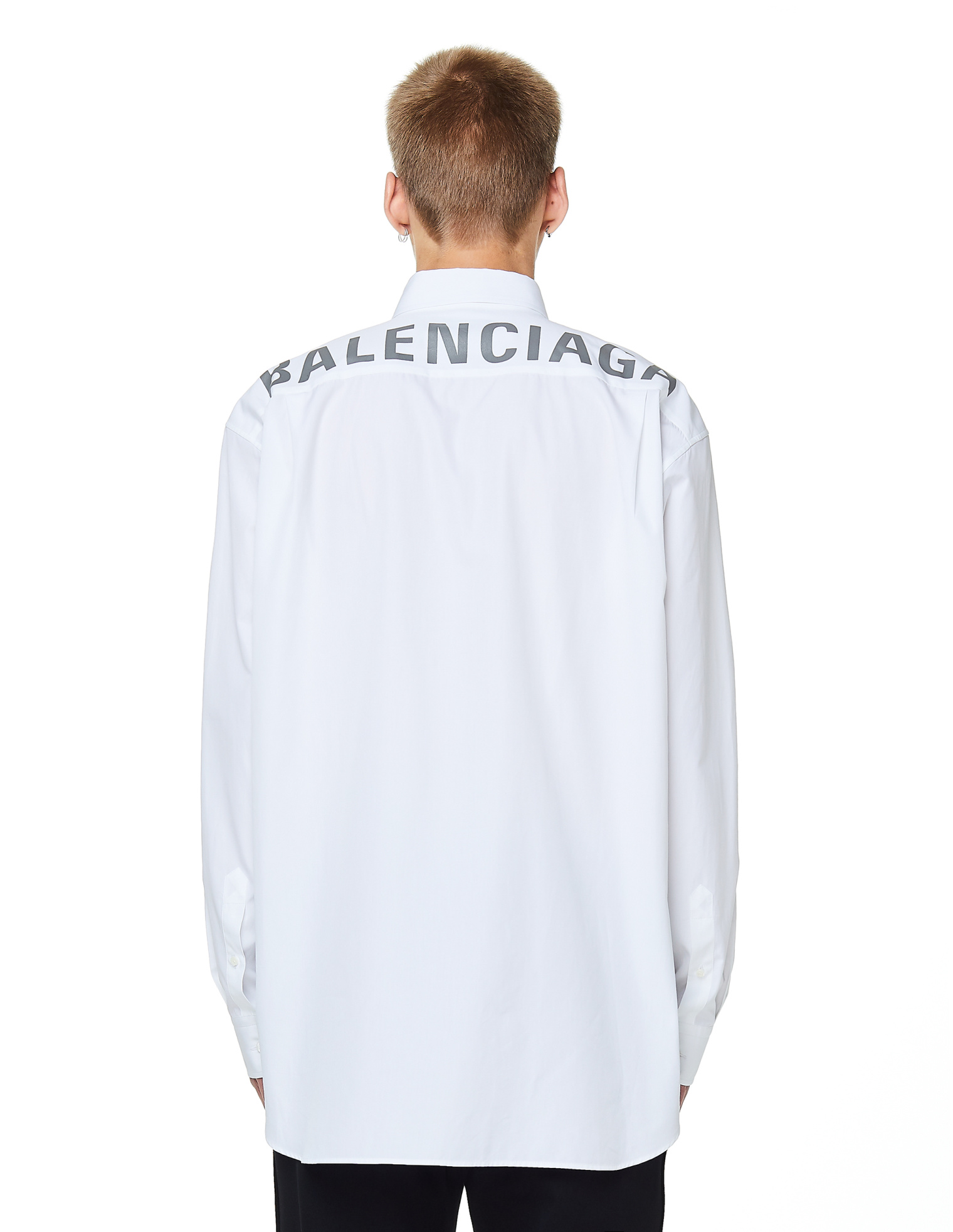 Balenciaga White Printed Shirt