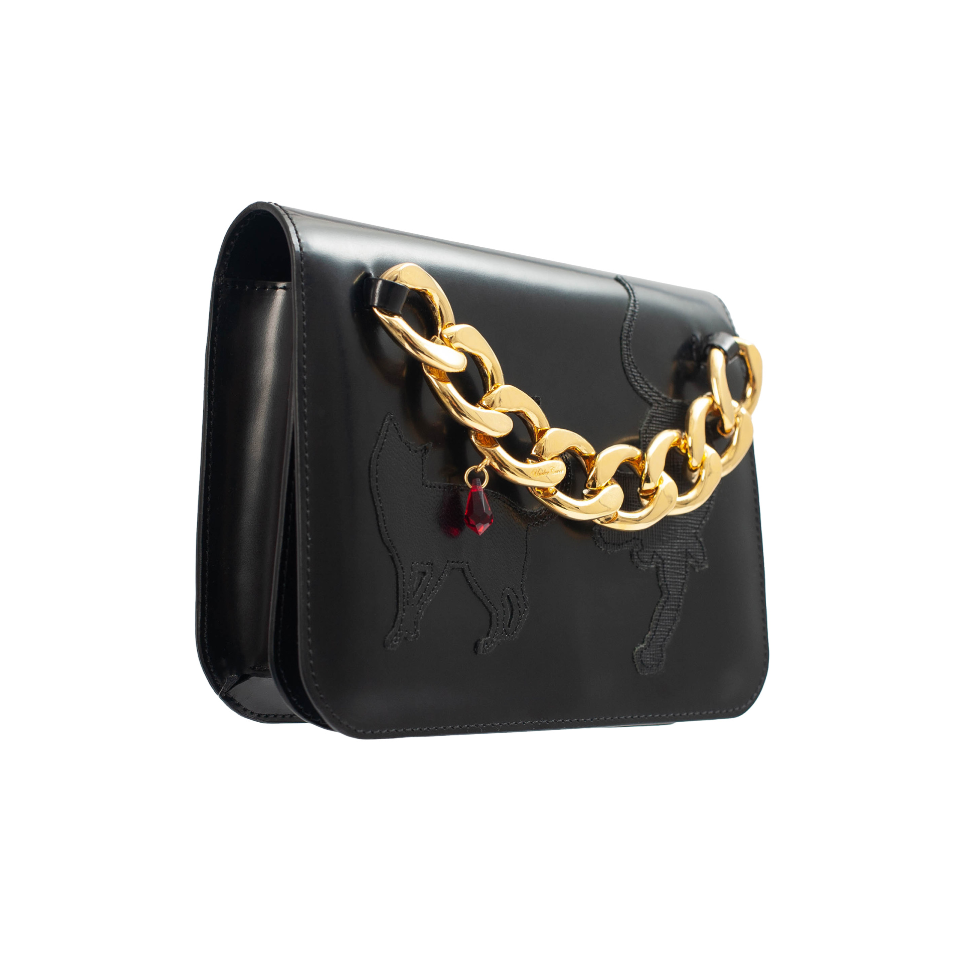 Undercover Black Leather Bag