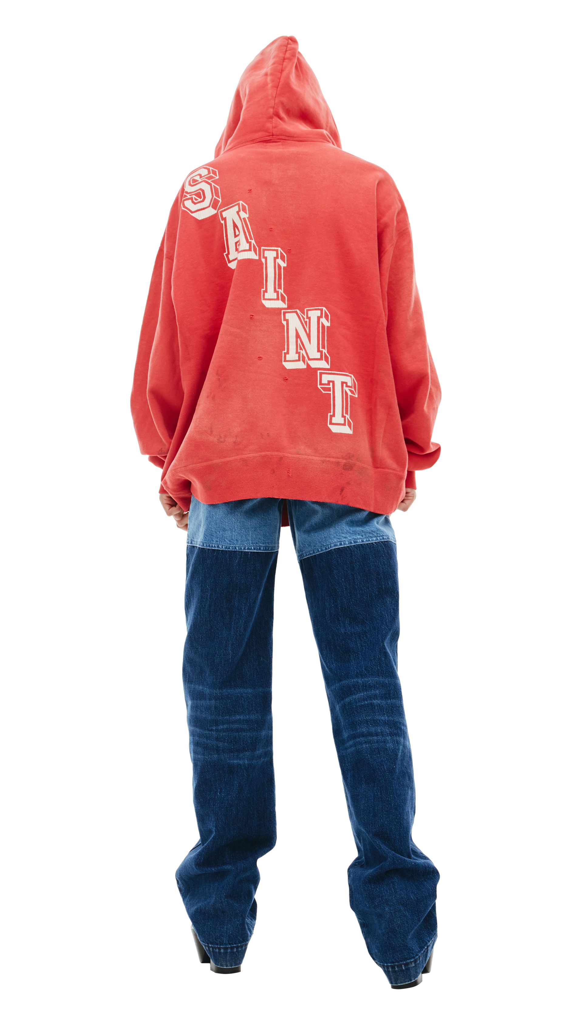 Saint Michael Faded printed hoodie