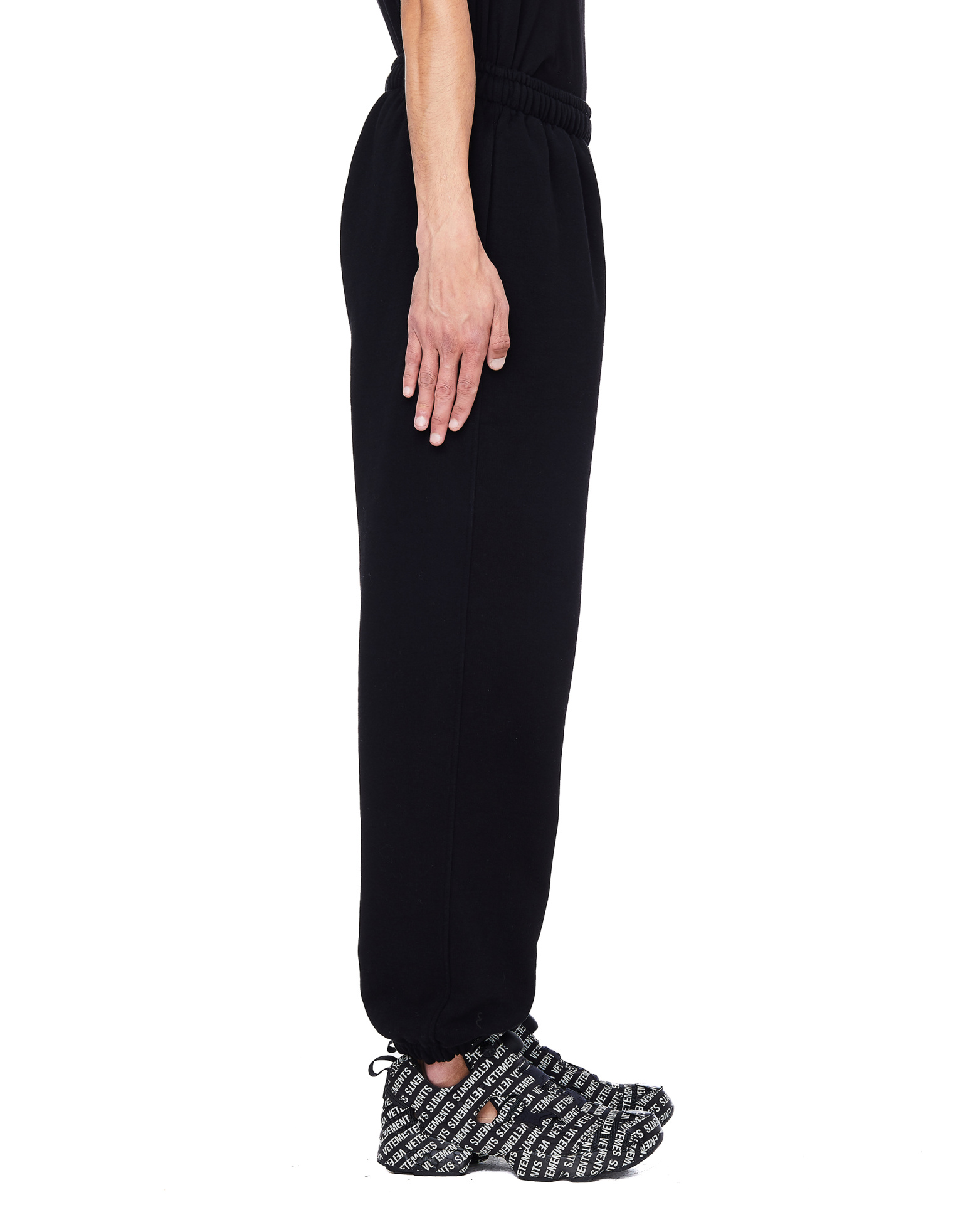 VETEMENTS Black Cotton Russia Sweatpants