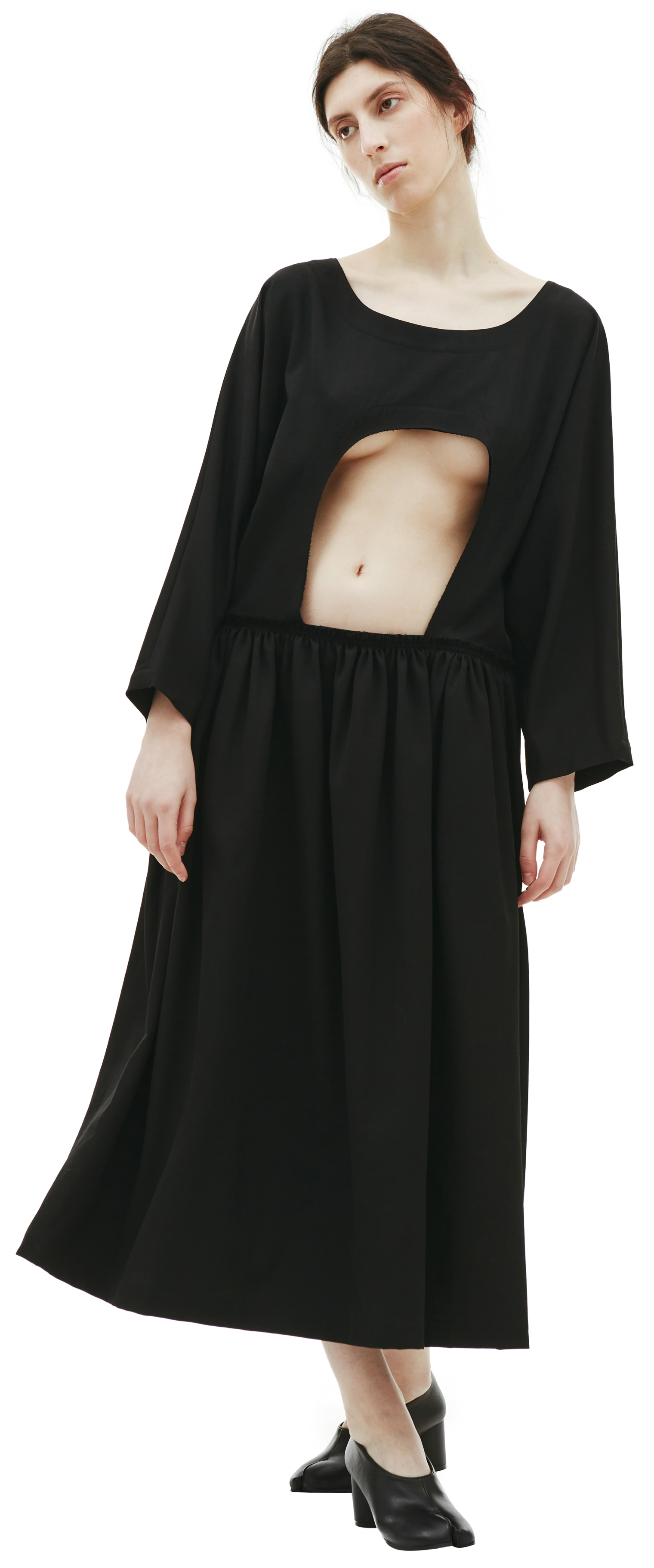 Comme des Garcons CdG Black Cut Out Dress