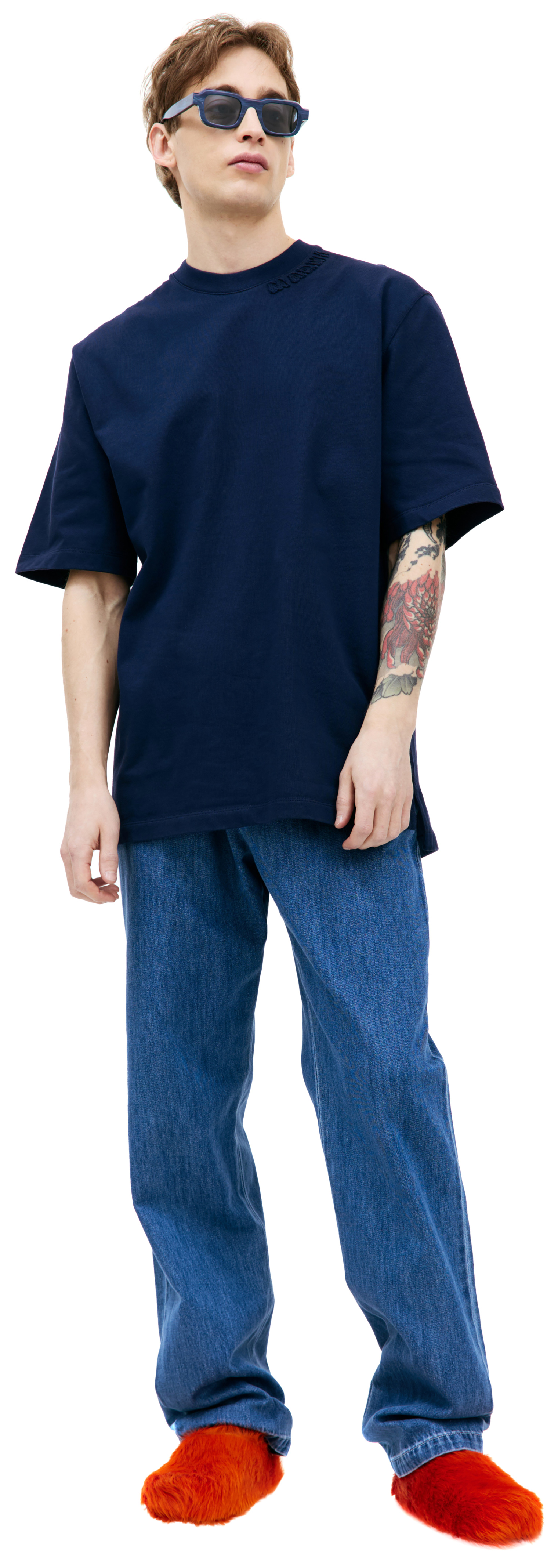 Marni Navy oversized t-shirt