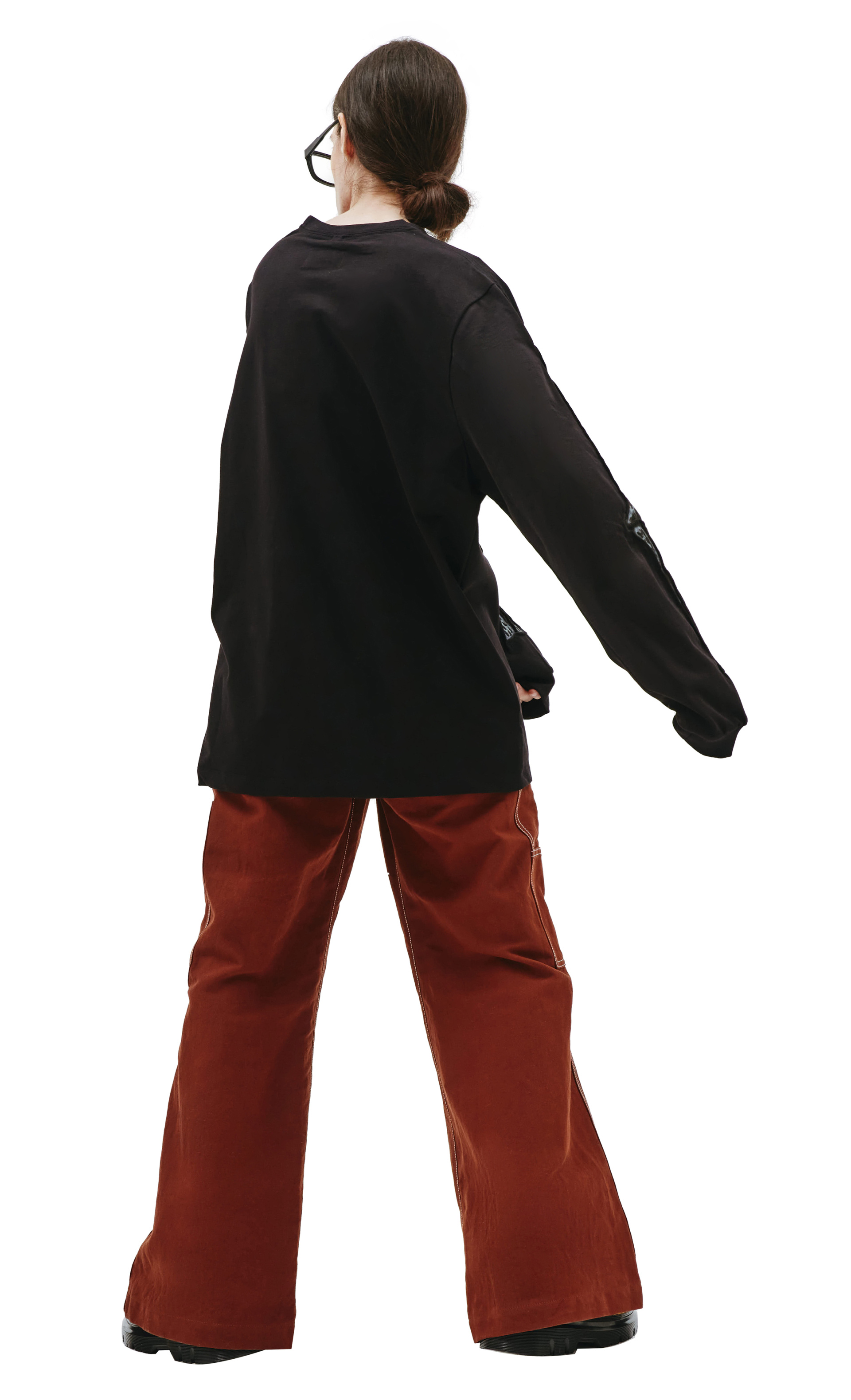 Doublet Skull shirring embroidery longsleeve