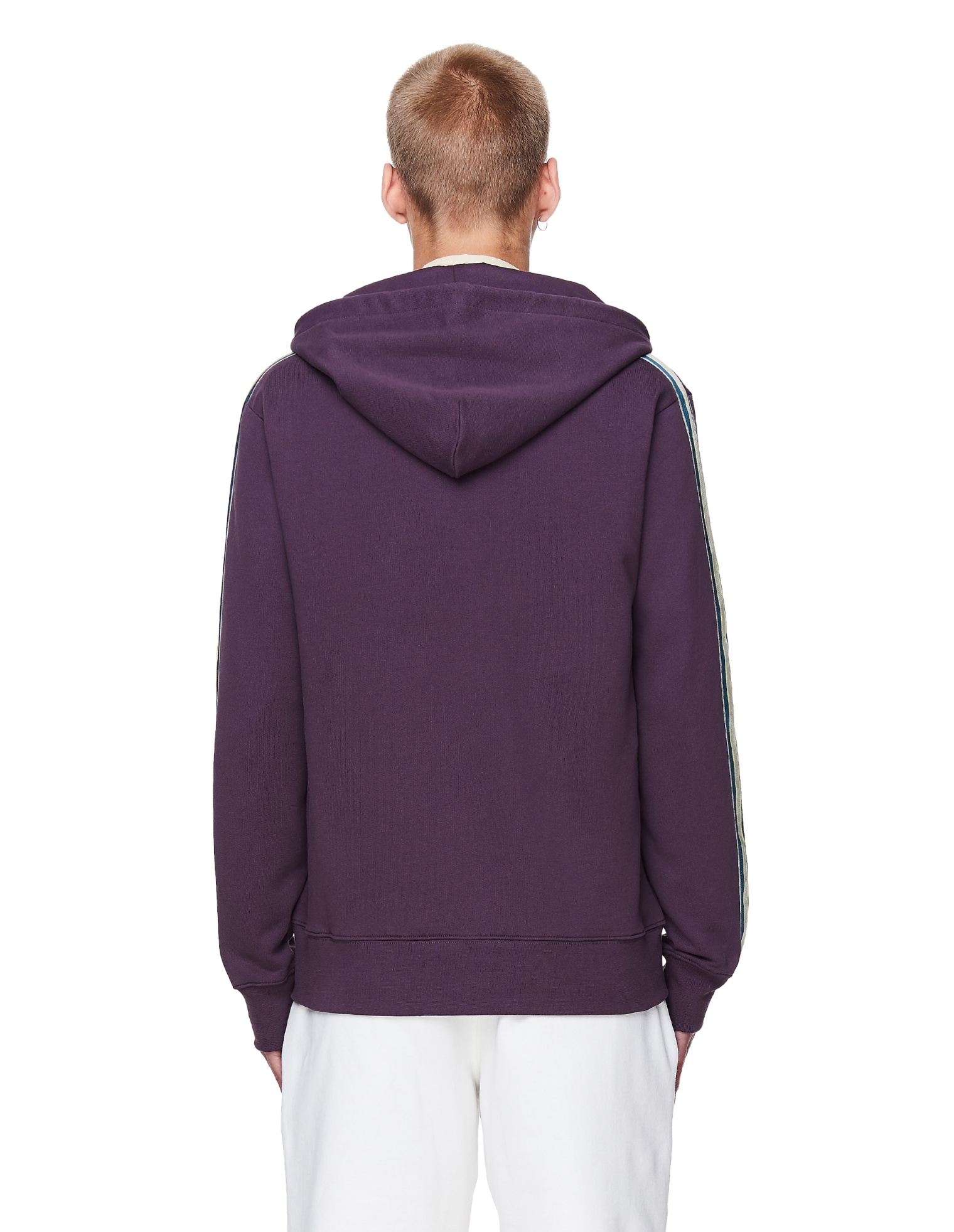 Pigalle Purple Cotton Zip-Up Hoodie