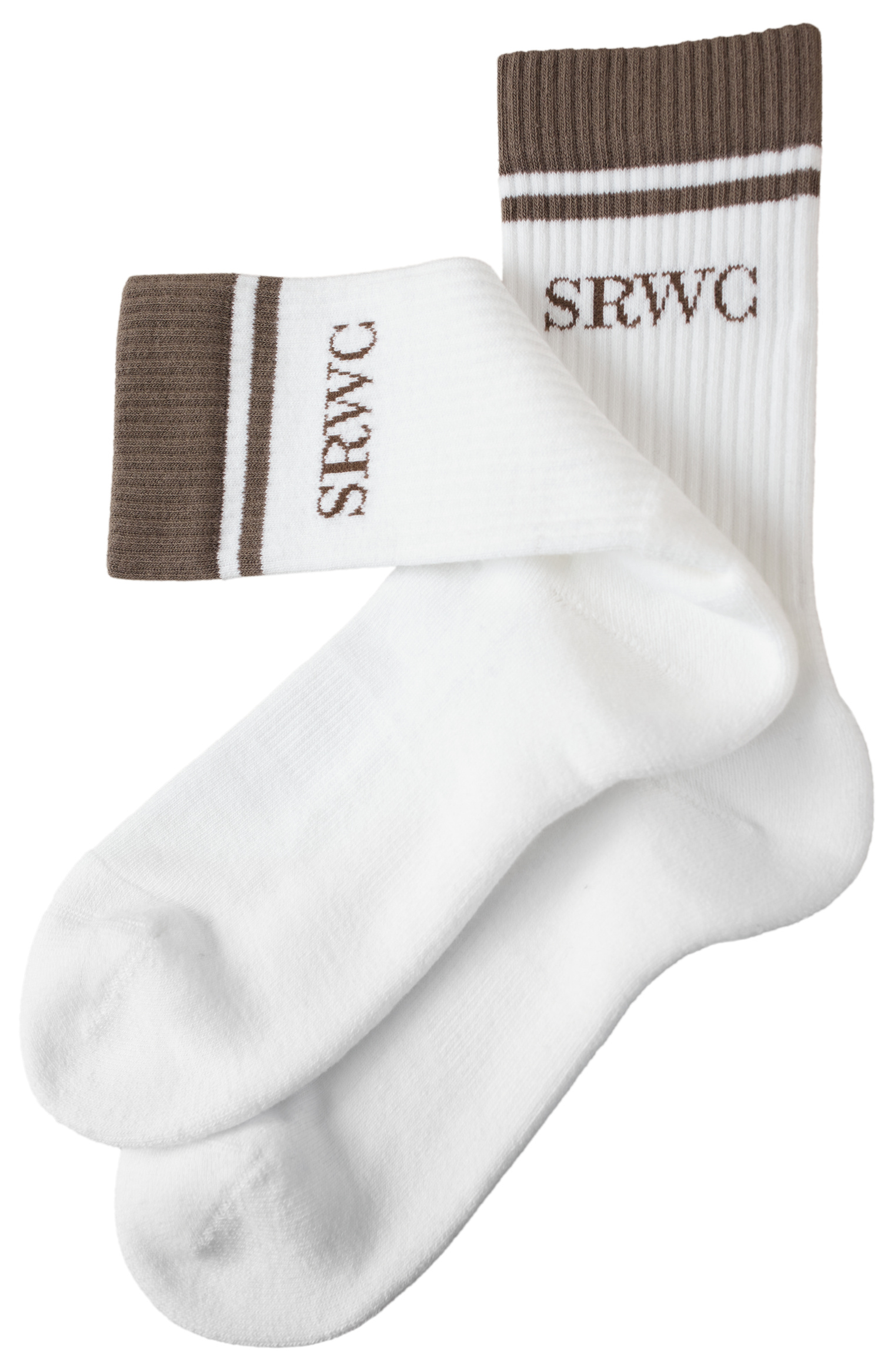 SPORTY & RICH SRWC logo embroidered socks