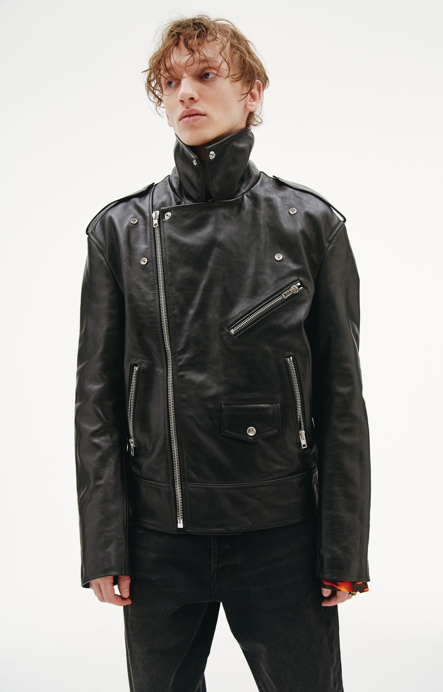 VETEMENTS Leather biker jacket