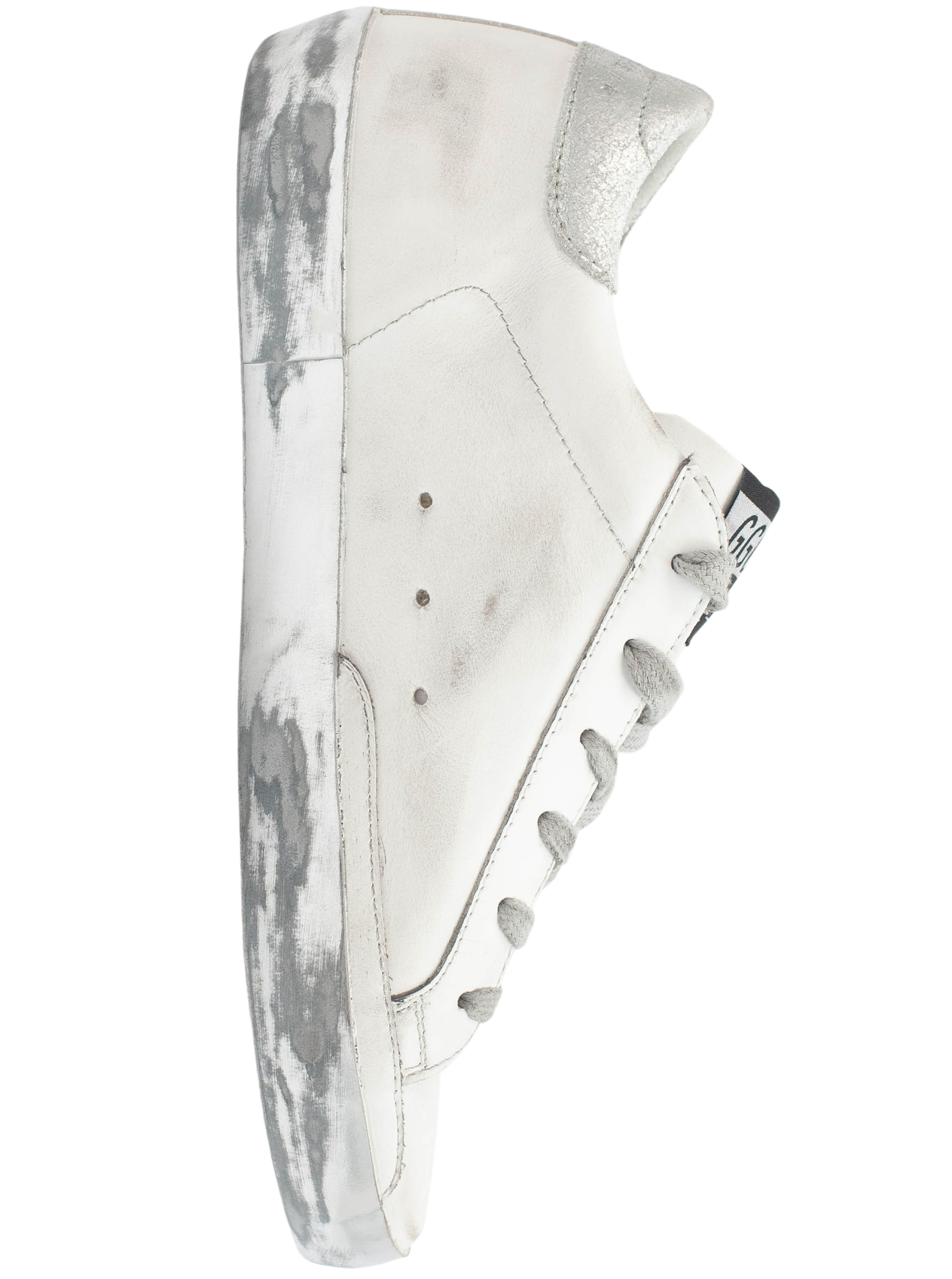 Golden Goose White Leather Superstar Sneakers