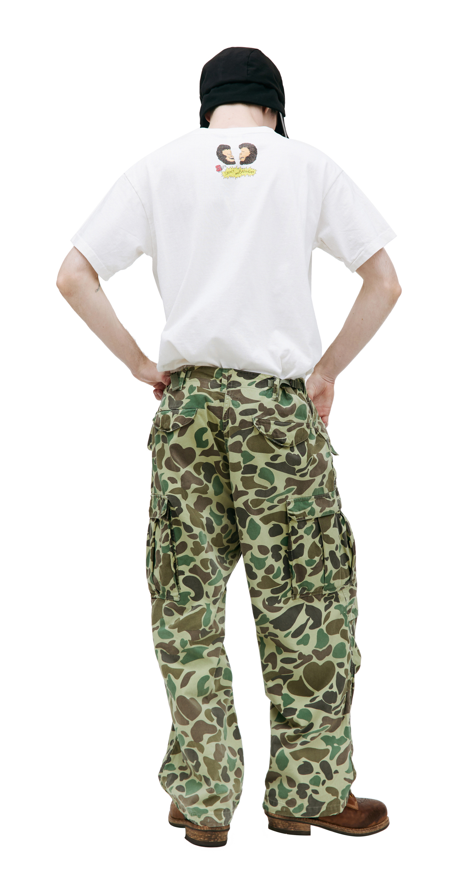 Camo cargo trousers