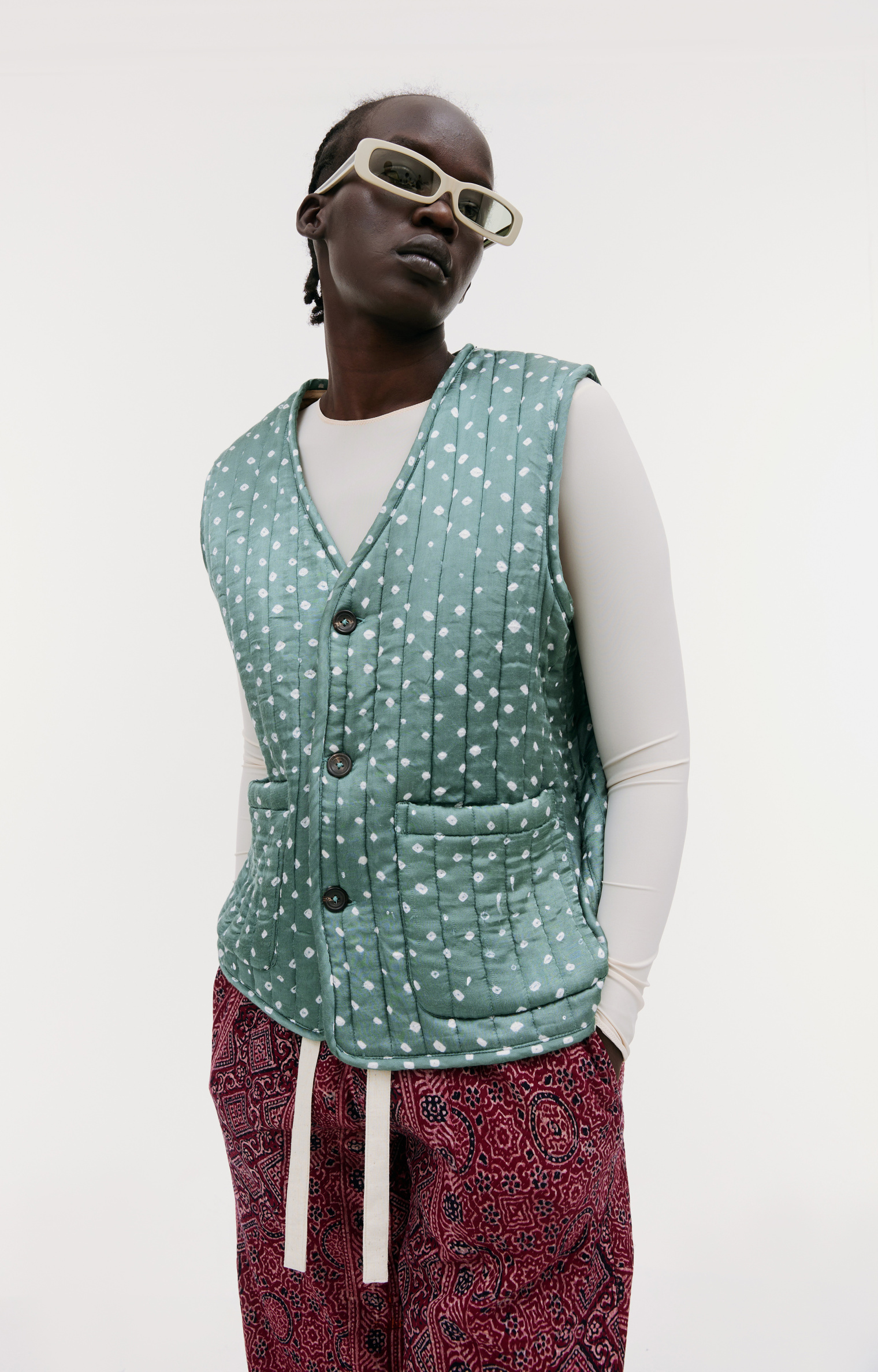 KARU RESEARCH Quilted silk vest