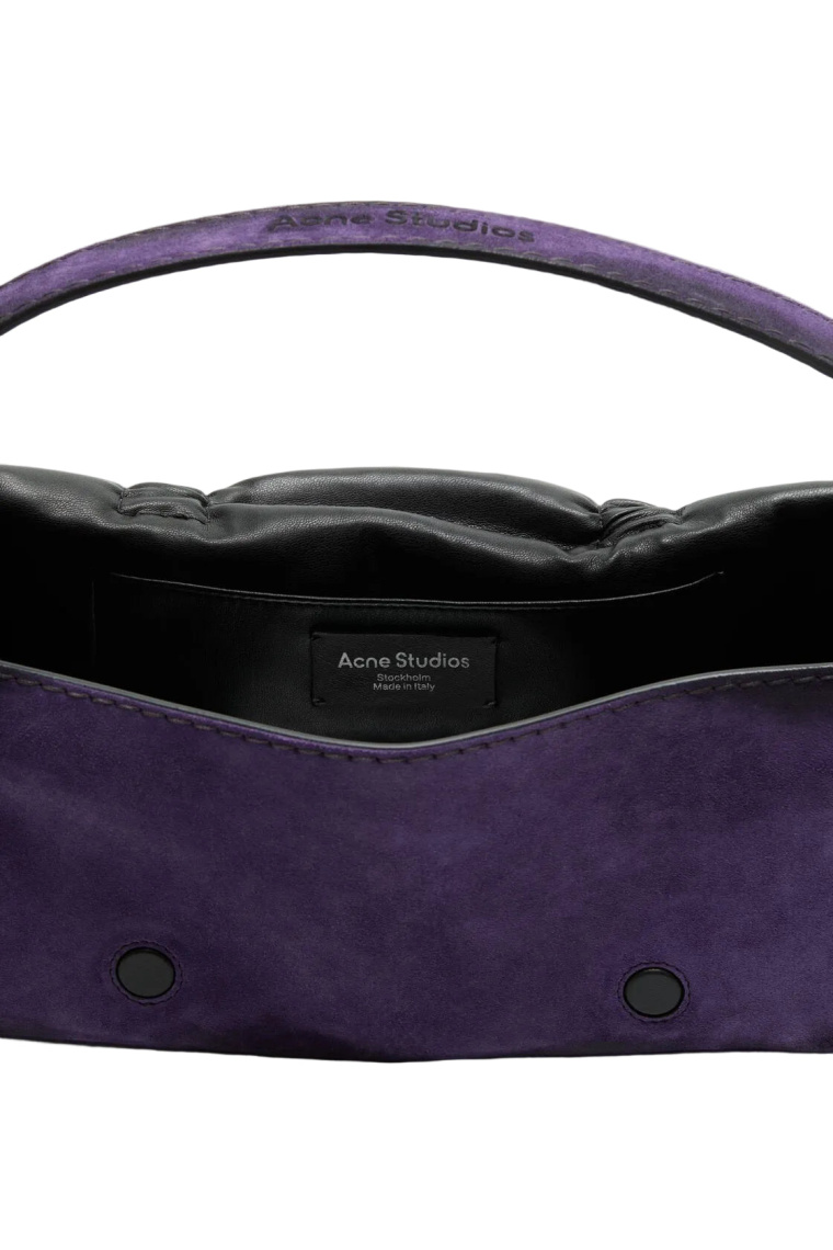 Buy Acne Studios women multipocket suede shoulder bag for $1,950