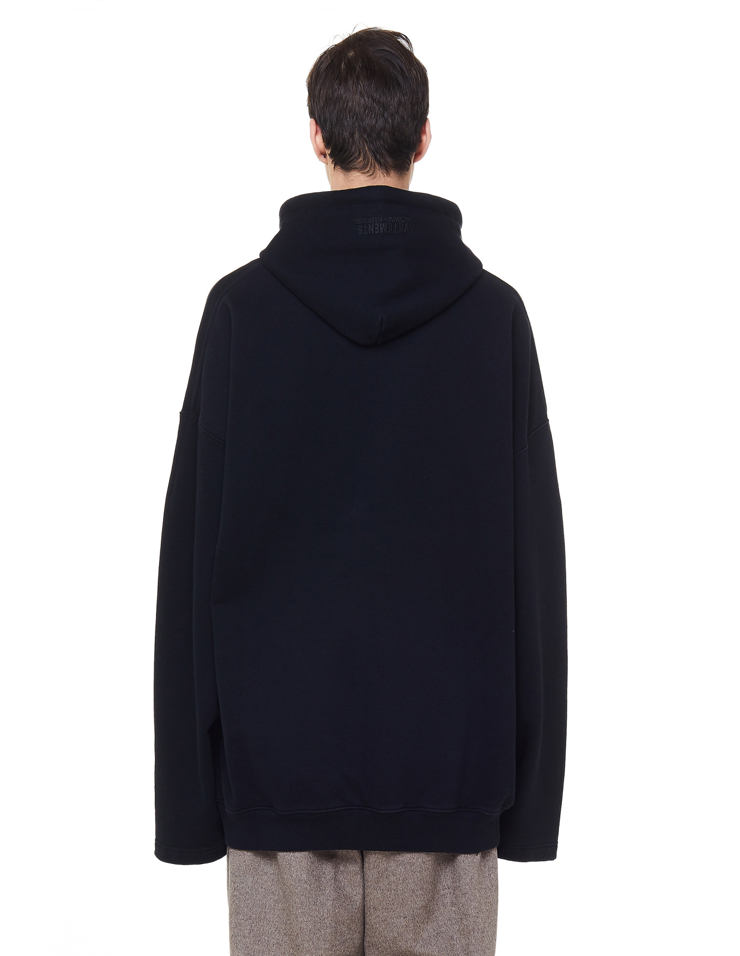VETEMENTS Black Cotton Incognito Hoodie