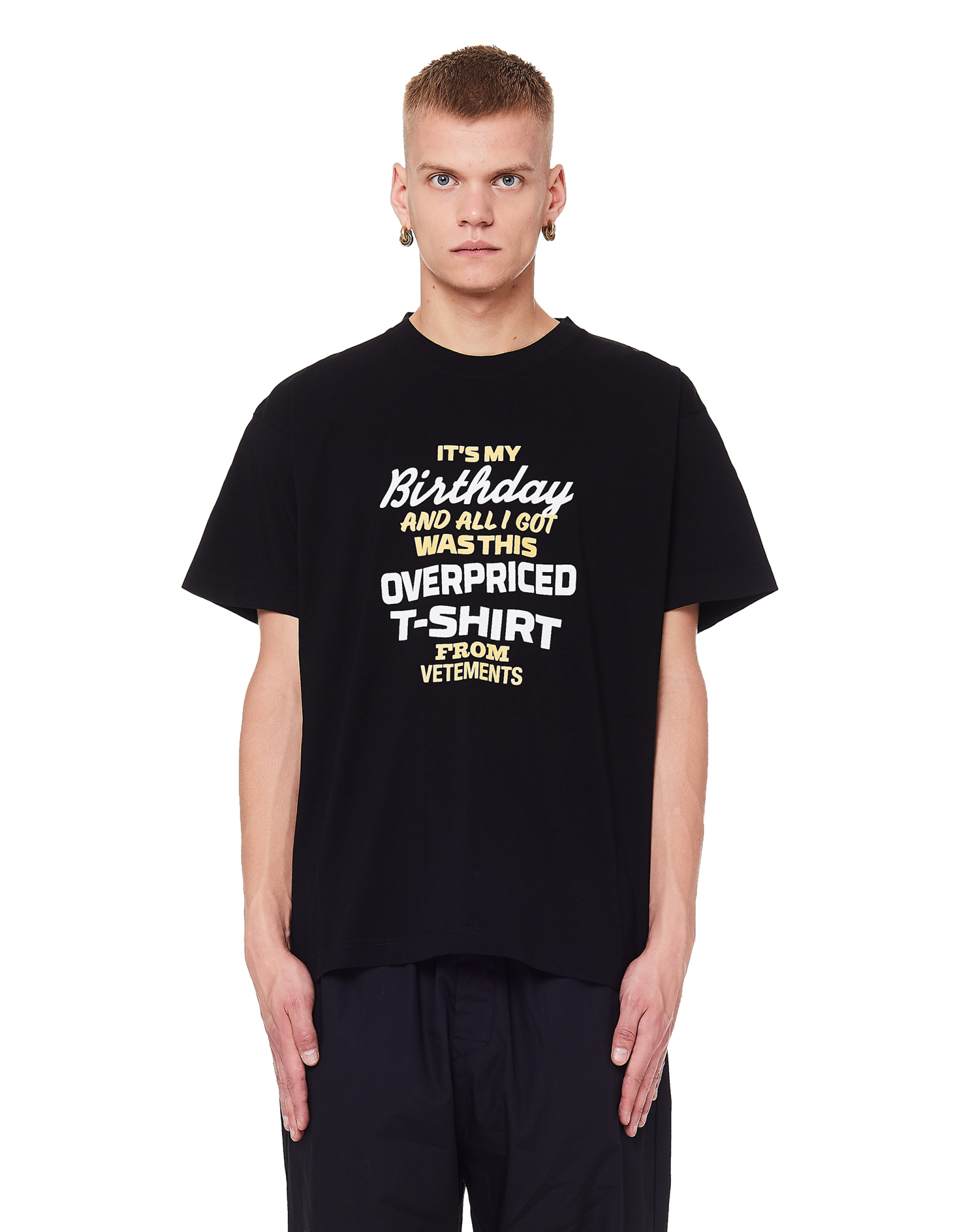 VETEMENTS Birthday Printed T-Shirt