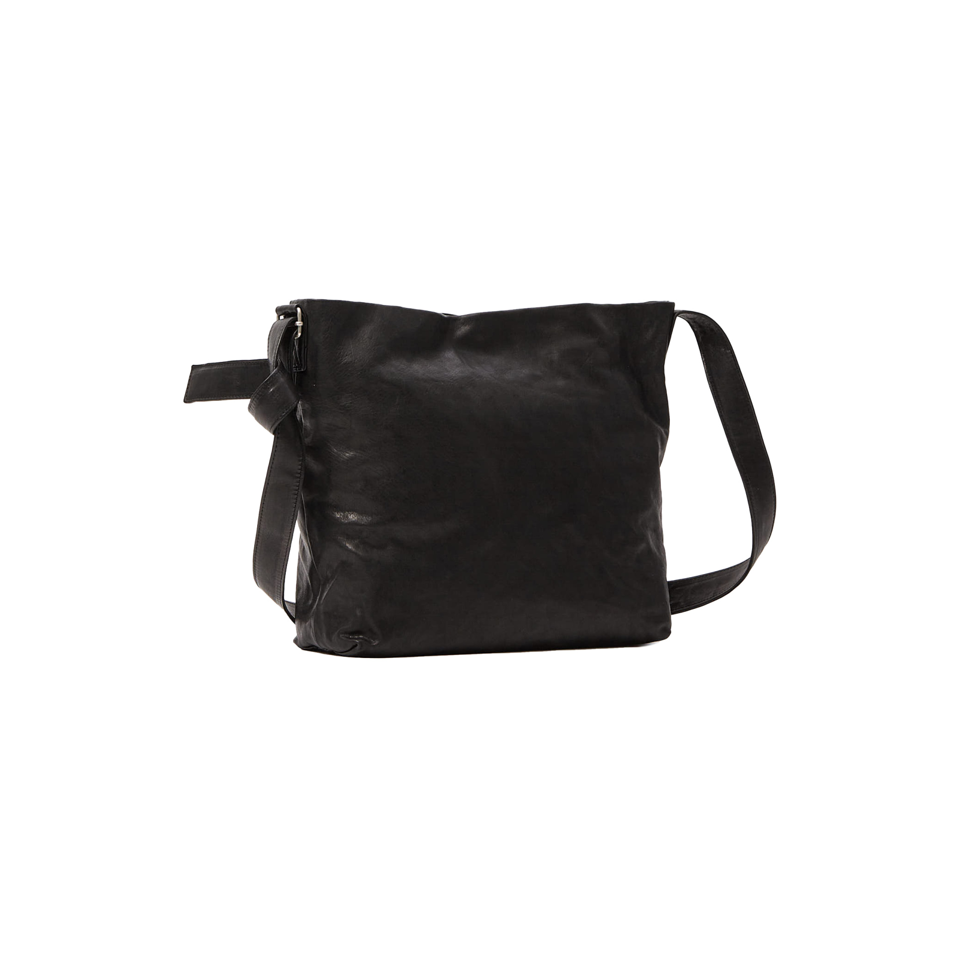Ann Demeulemeester Leather bag with a wide shoulder strap