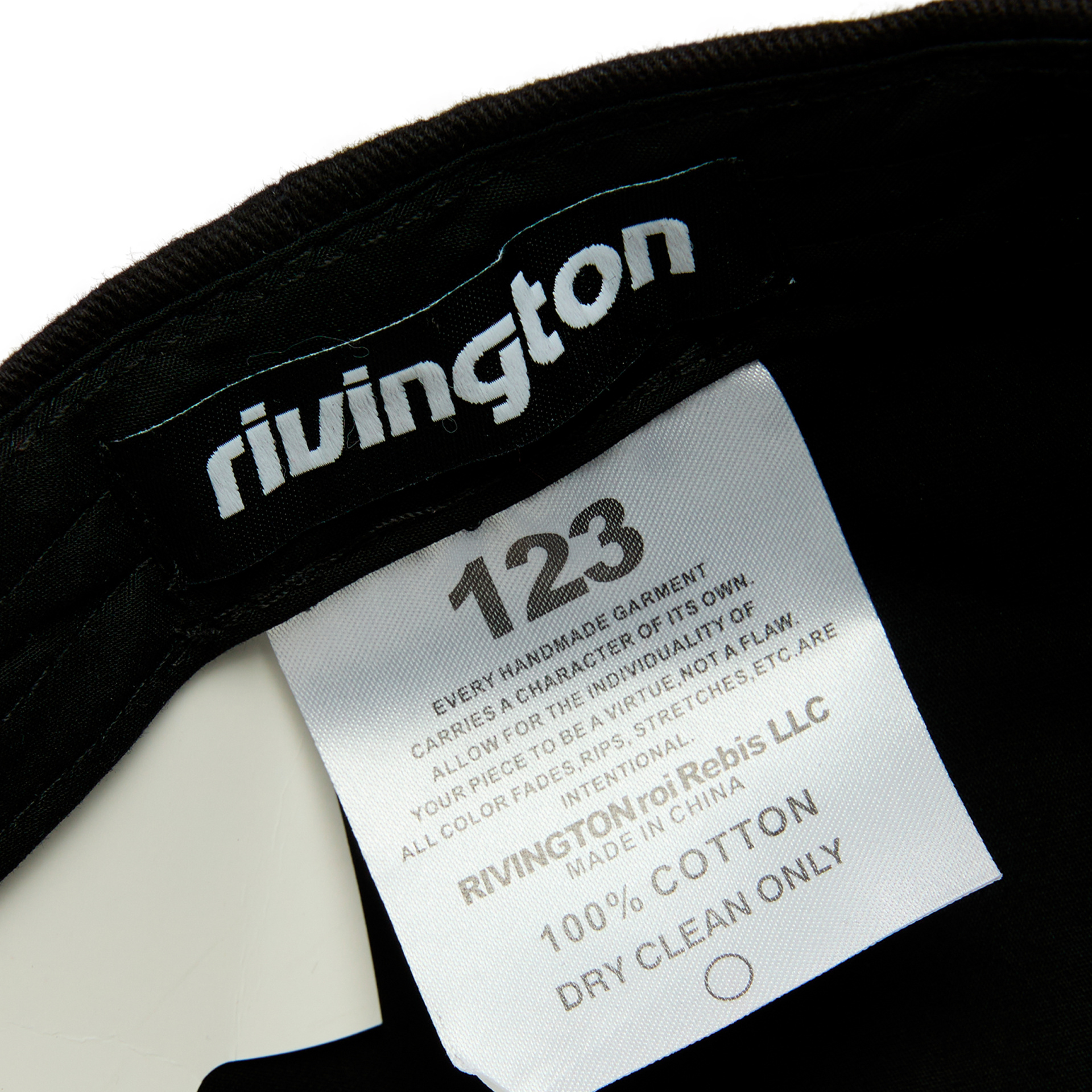 RRR123 Cap with embroidered logo