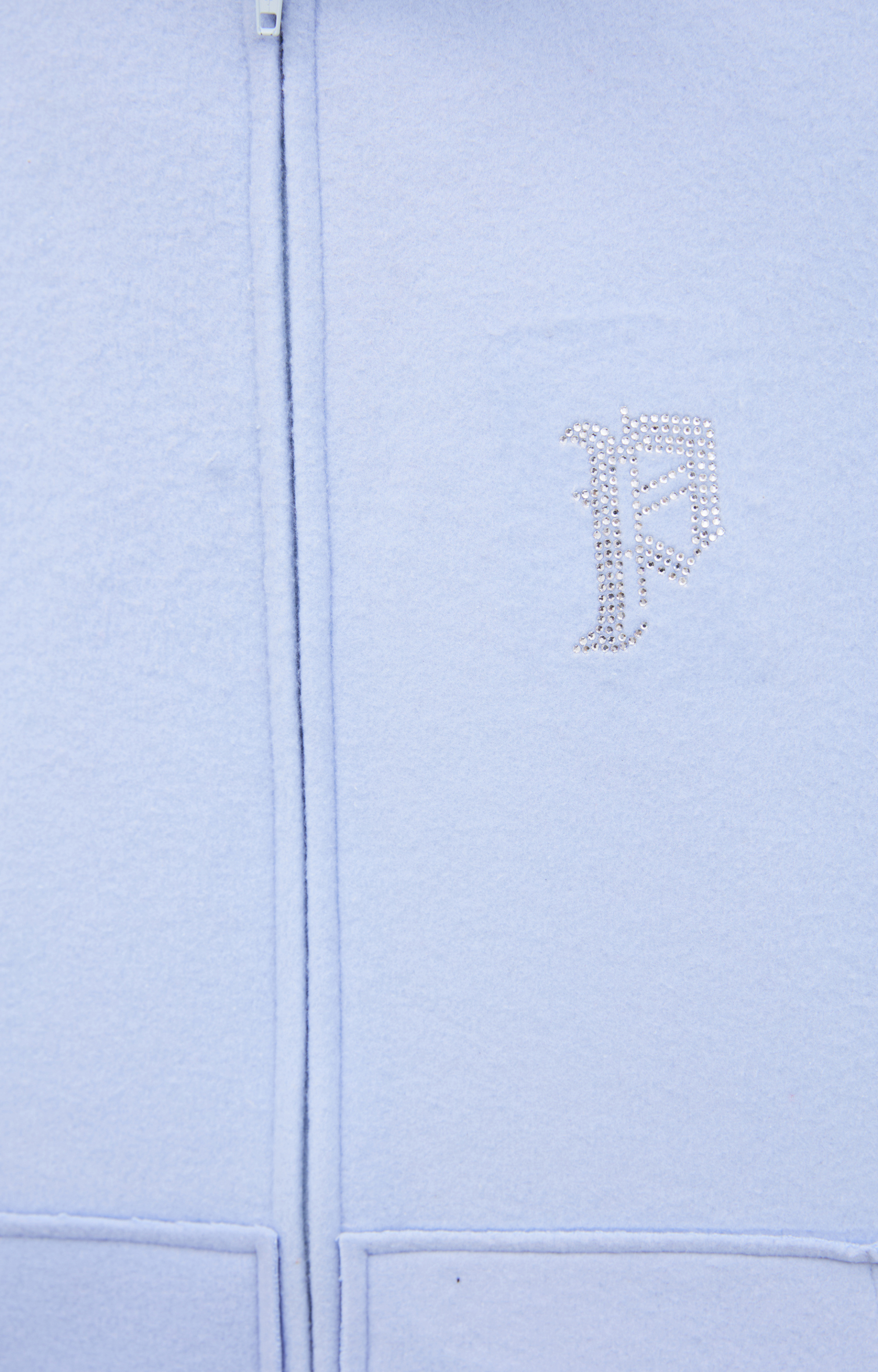 PROTOTYPES Fleece jacket with rhinestones