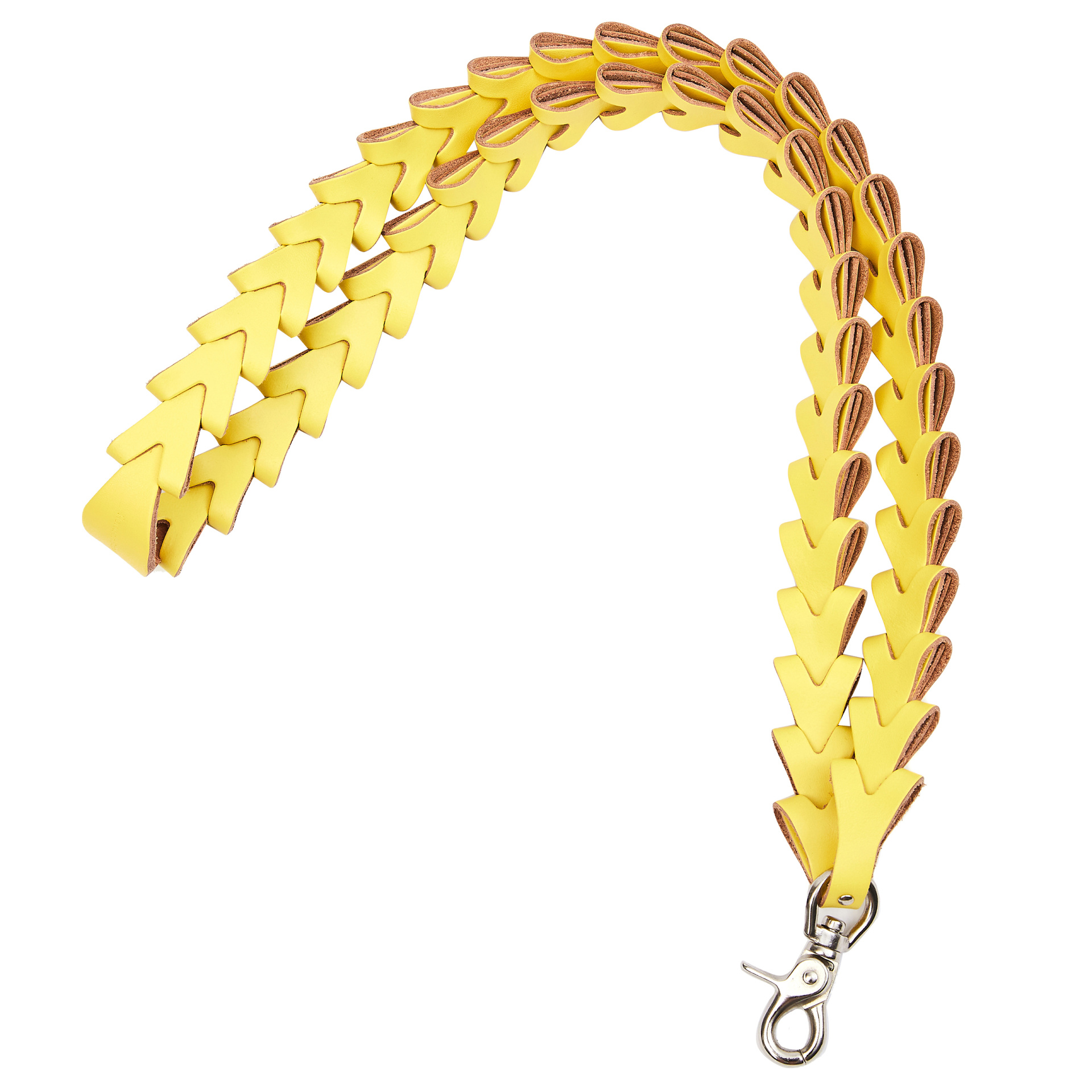 Hender Scheme Yellow Leather Constructed Strap