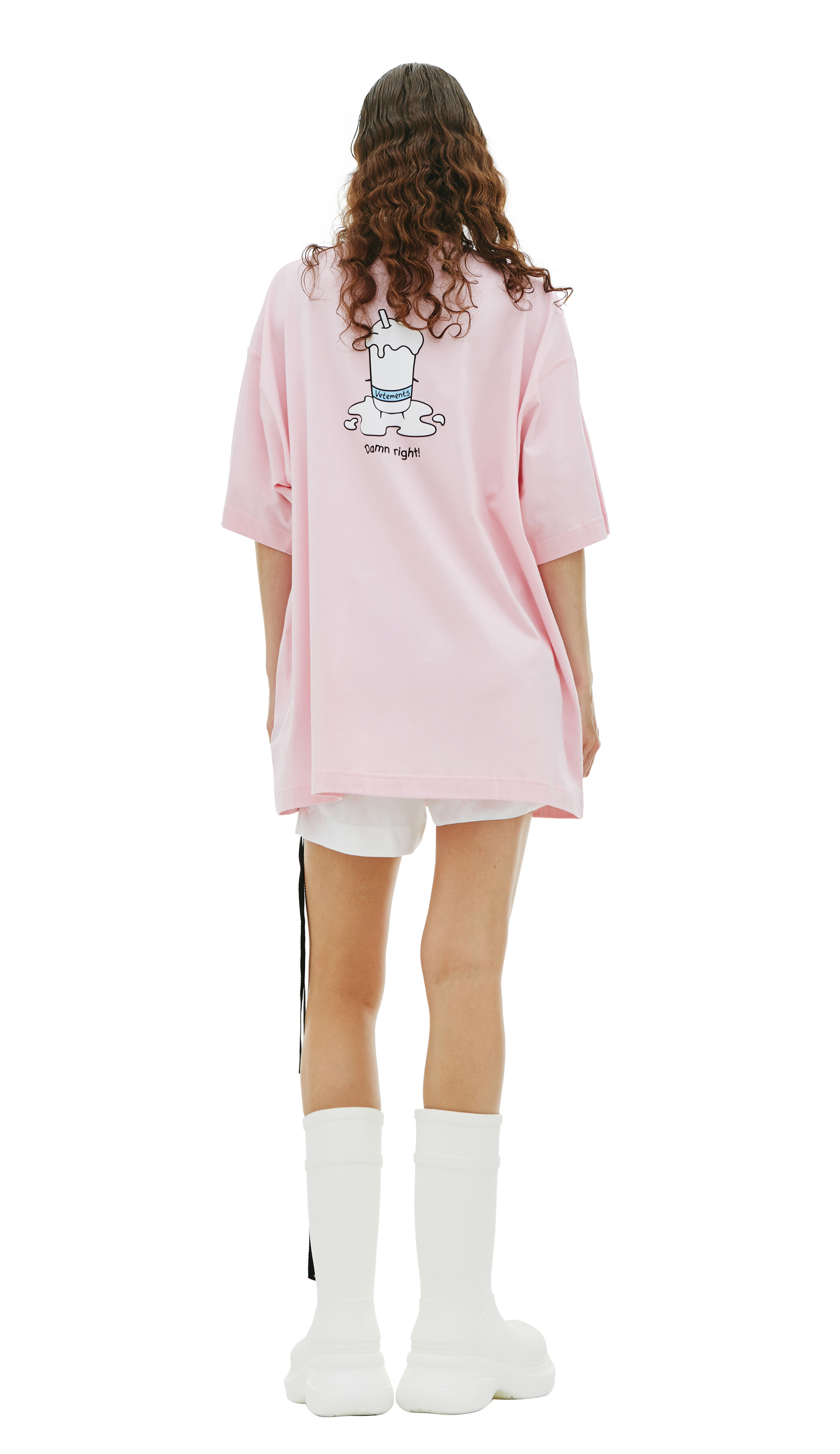 VETEMENTS Pink cotton t-shirt