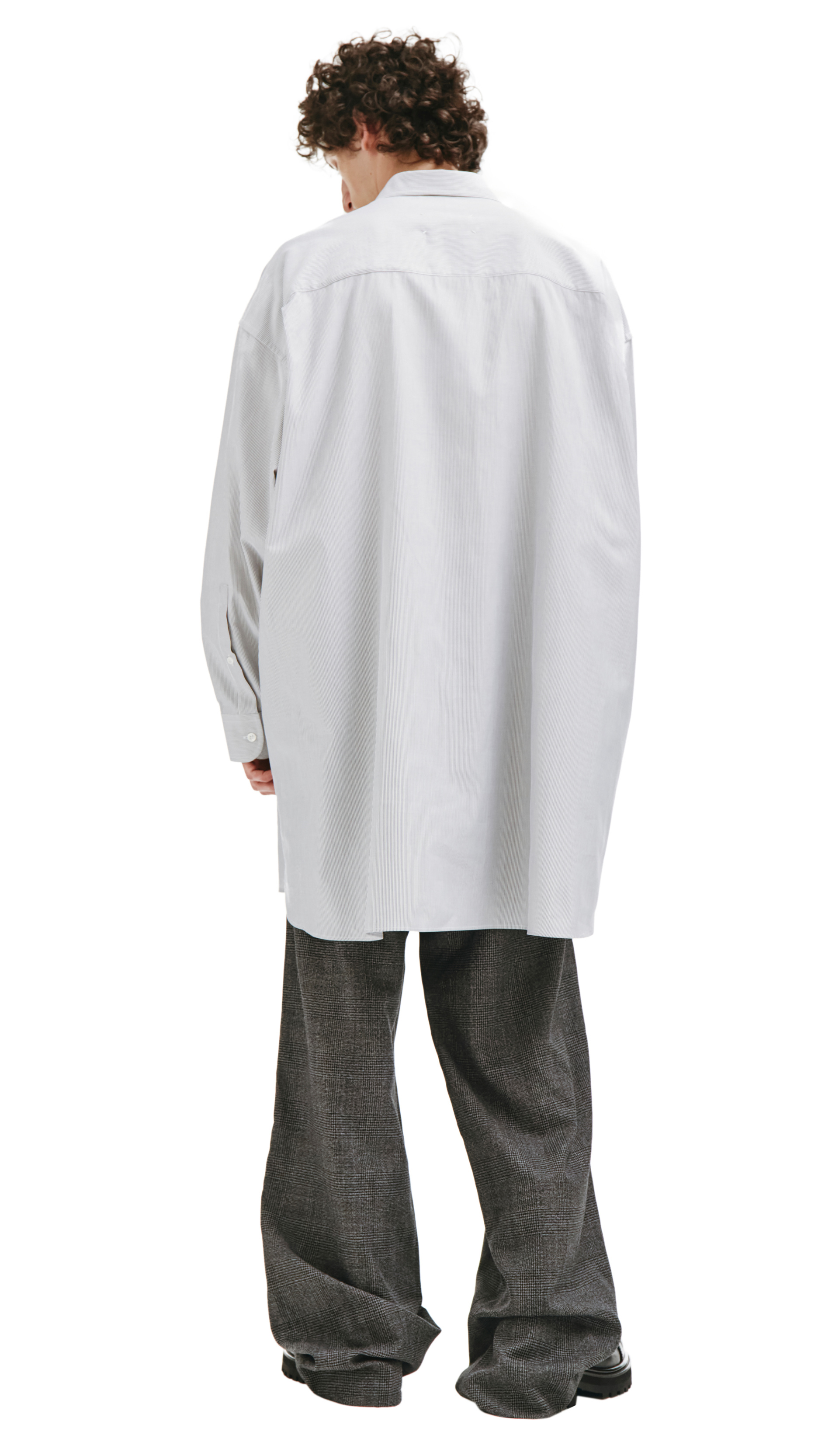 Maison Margiela Grey Cotton Oversize Shirt