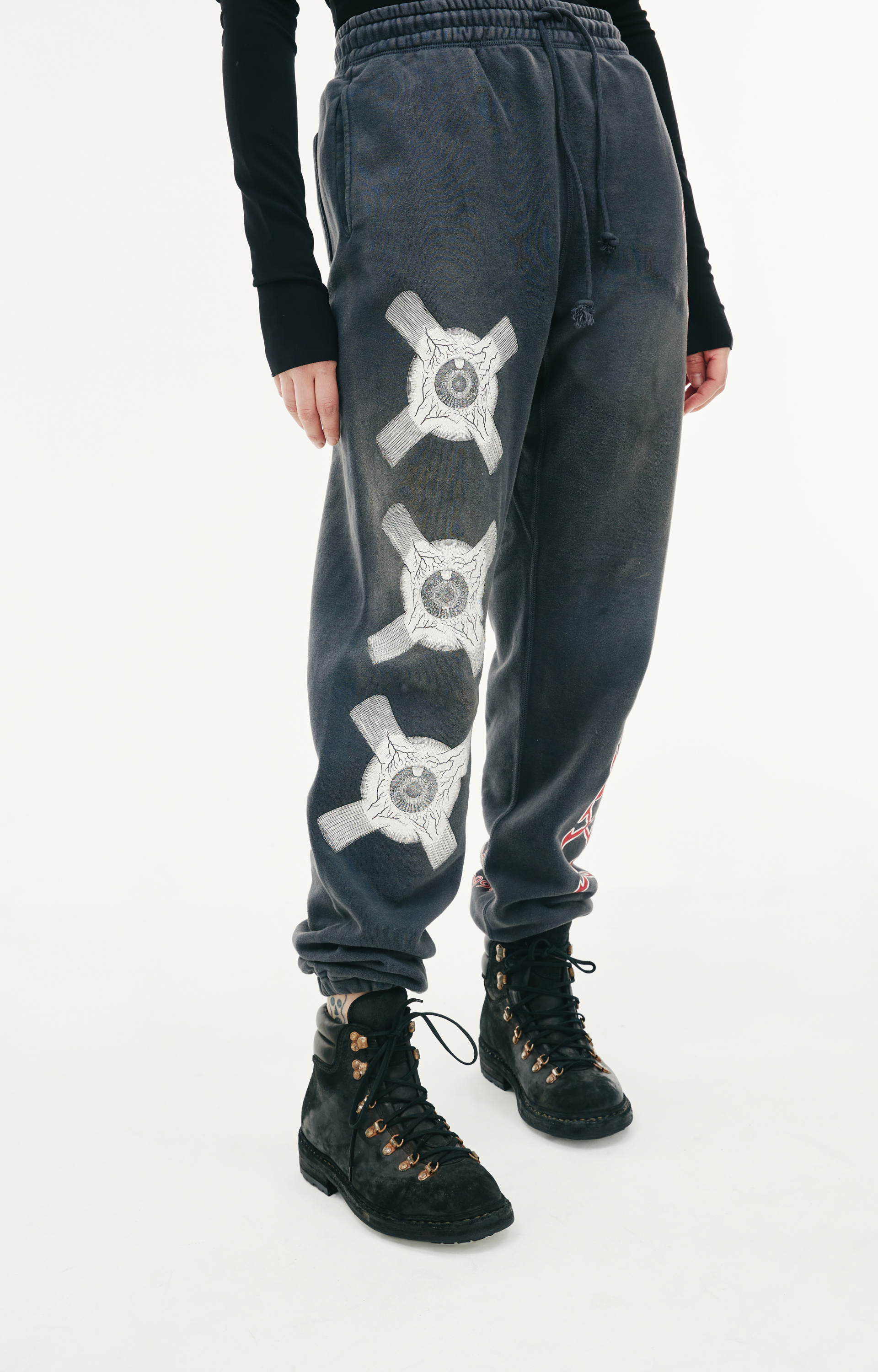 Saint Michael Eye ball printed sweatpants