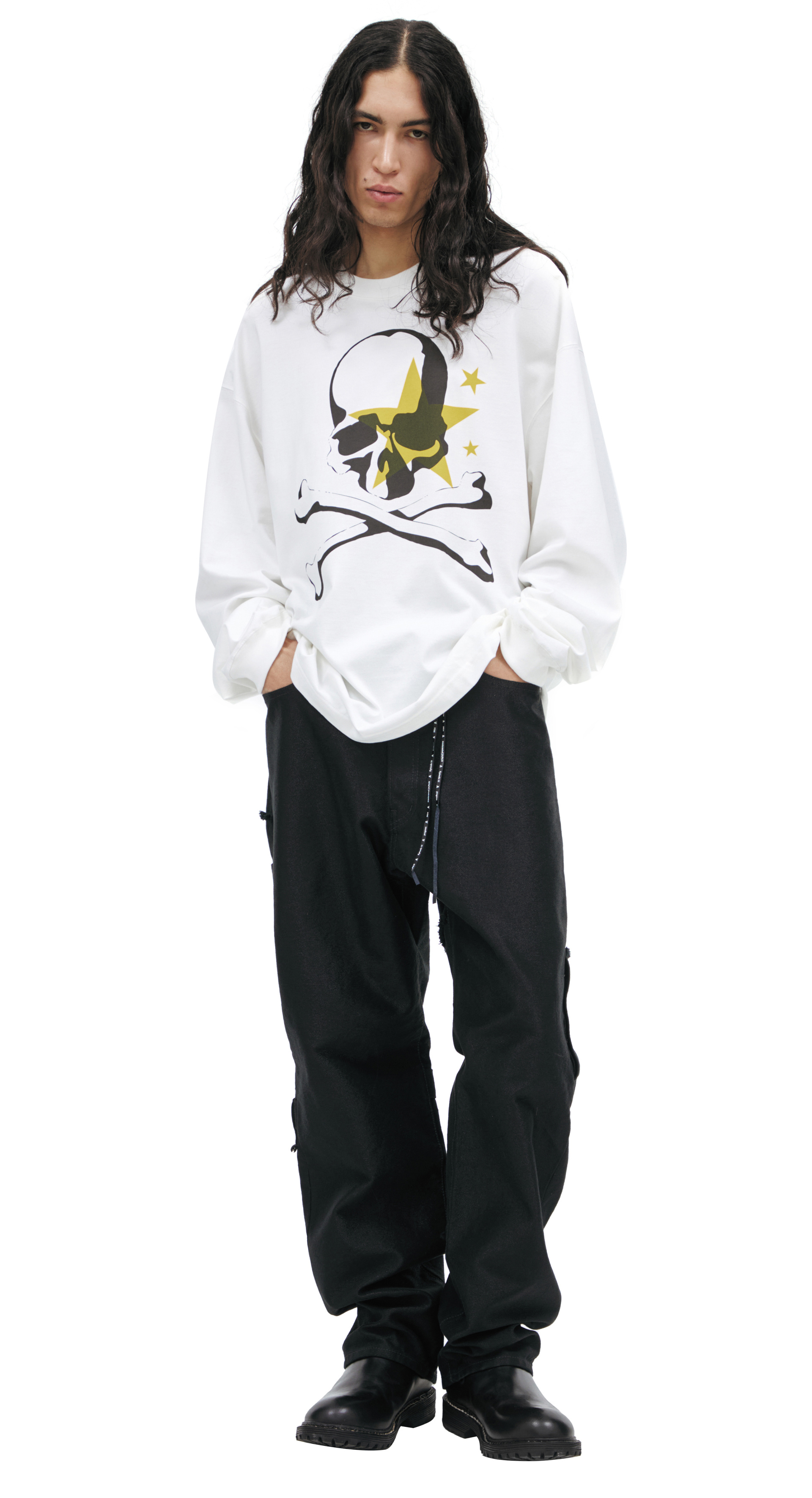 Mastermind WORLD White longsleeve with print