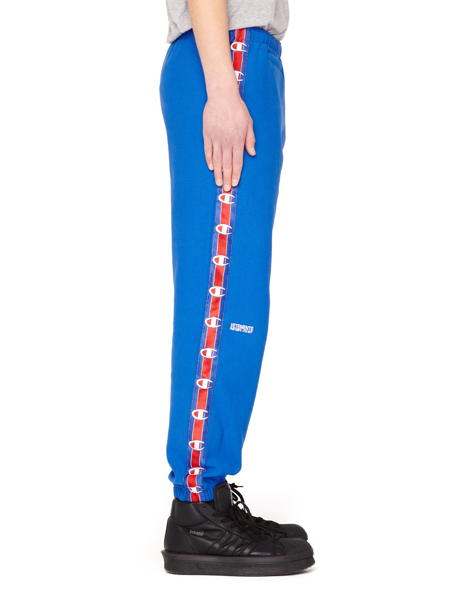 VETEMENTS Vetements x Champion logo side stripe sweatpants