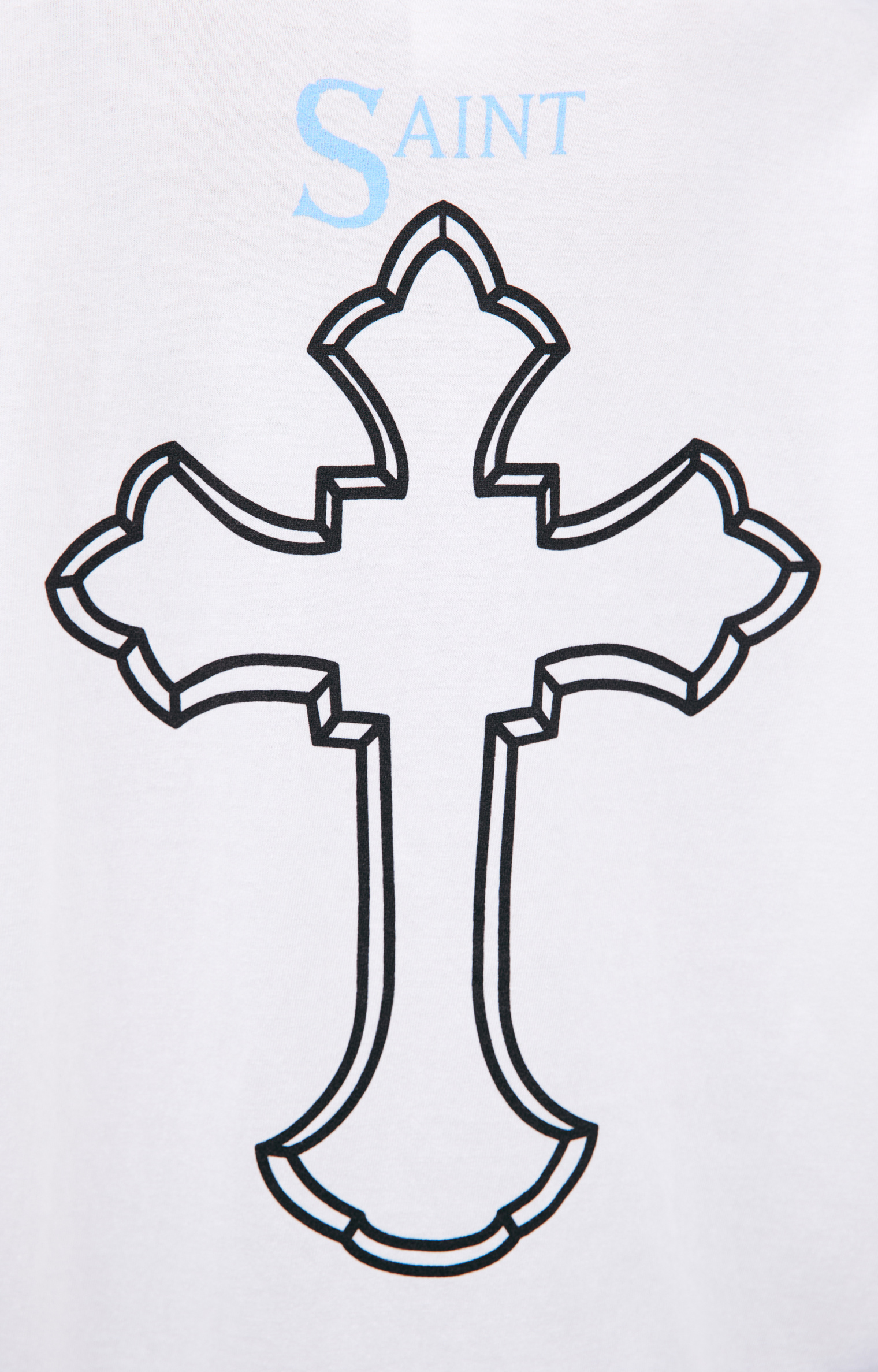 Saint Mxxxxxx White T-shirt with \'2PAC\' print