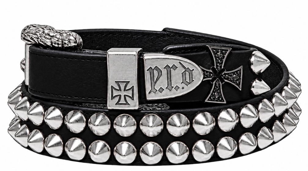 Enfants Riches Déprimés Leather belt with rivets