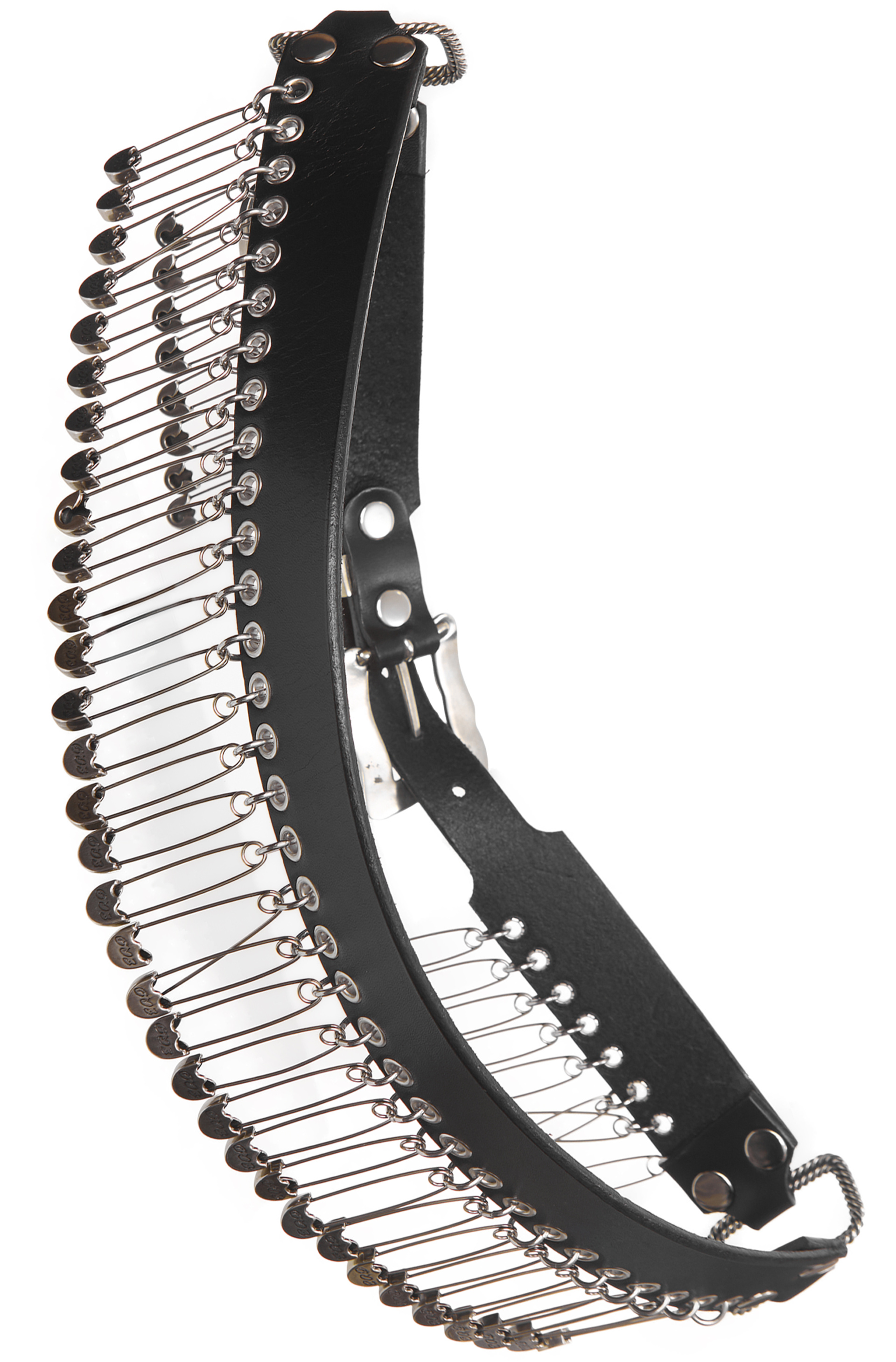 Enfants Riches Déprimés Leather belt with pins