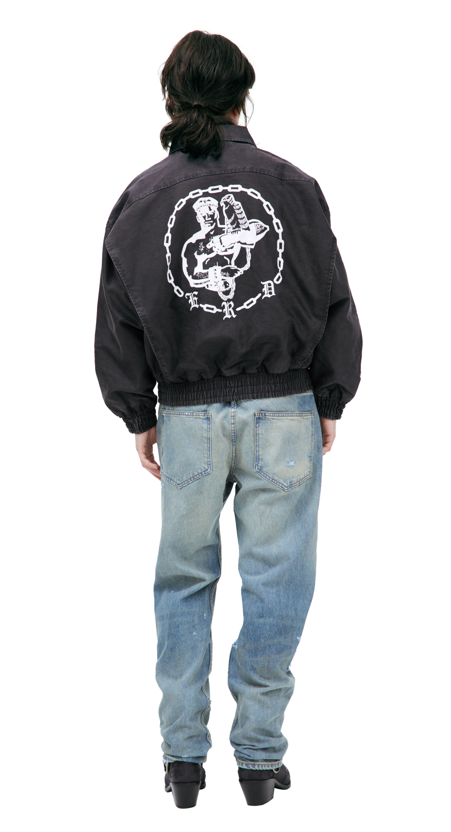 Enfants Riches Déprimés Dark grey jacket with print