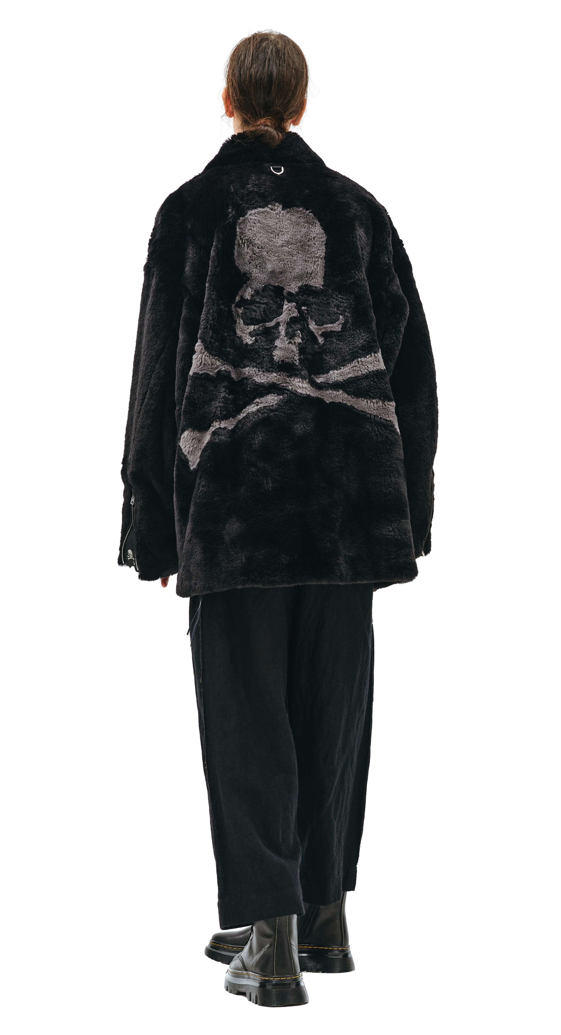 Mastermind WORLD Black faux fur jacket