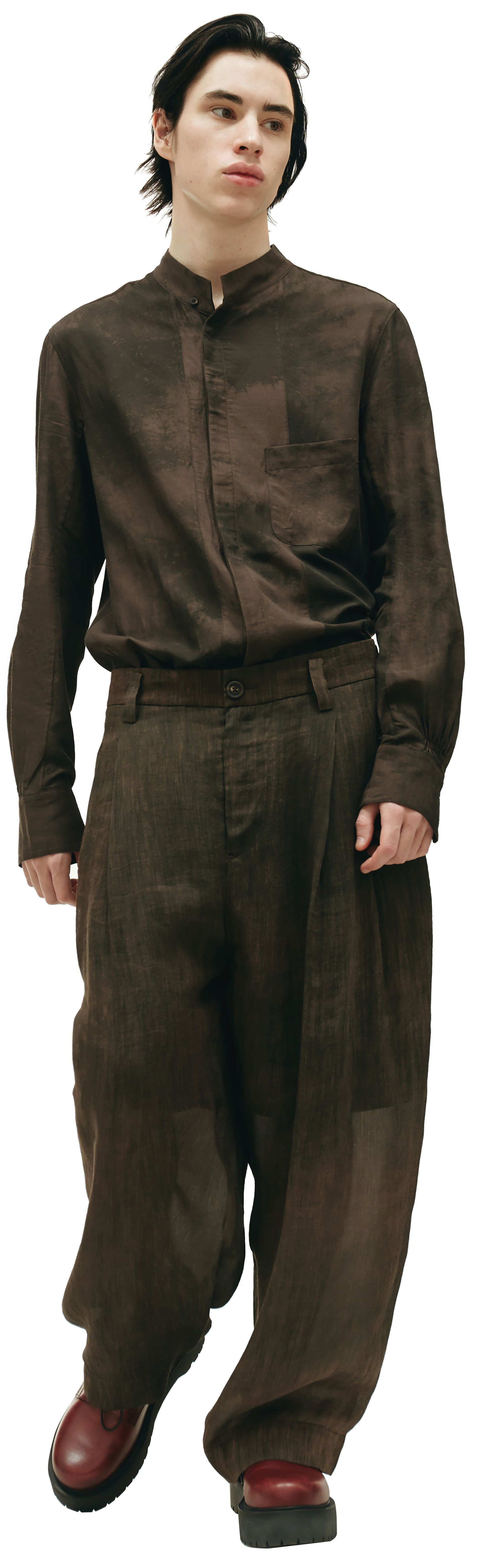 Ziggy Chen Straight wide trousers