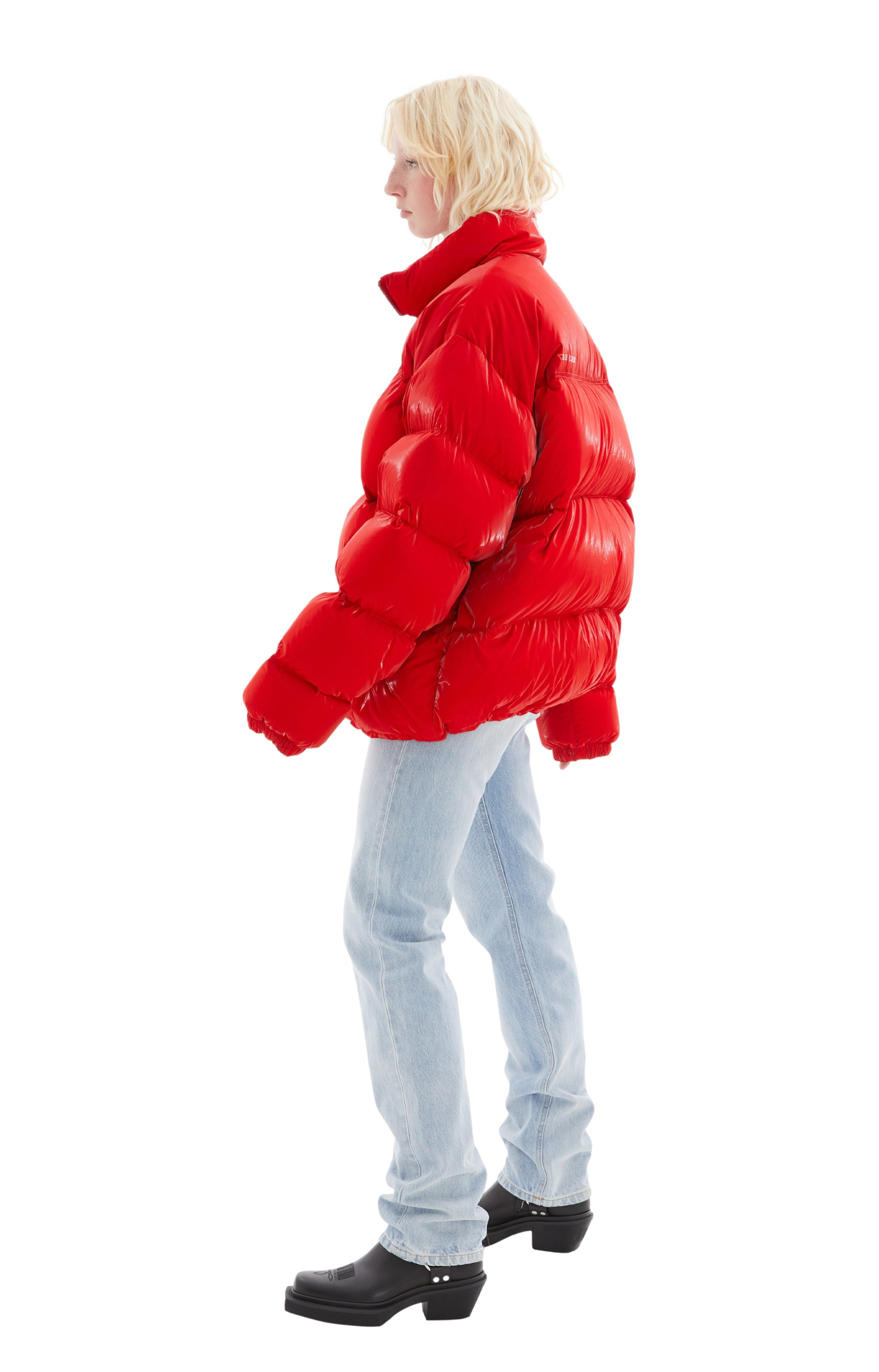 VTMNTS Red Laquer Puffer Jacket
