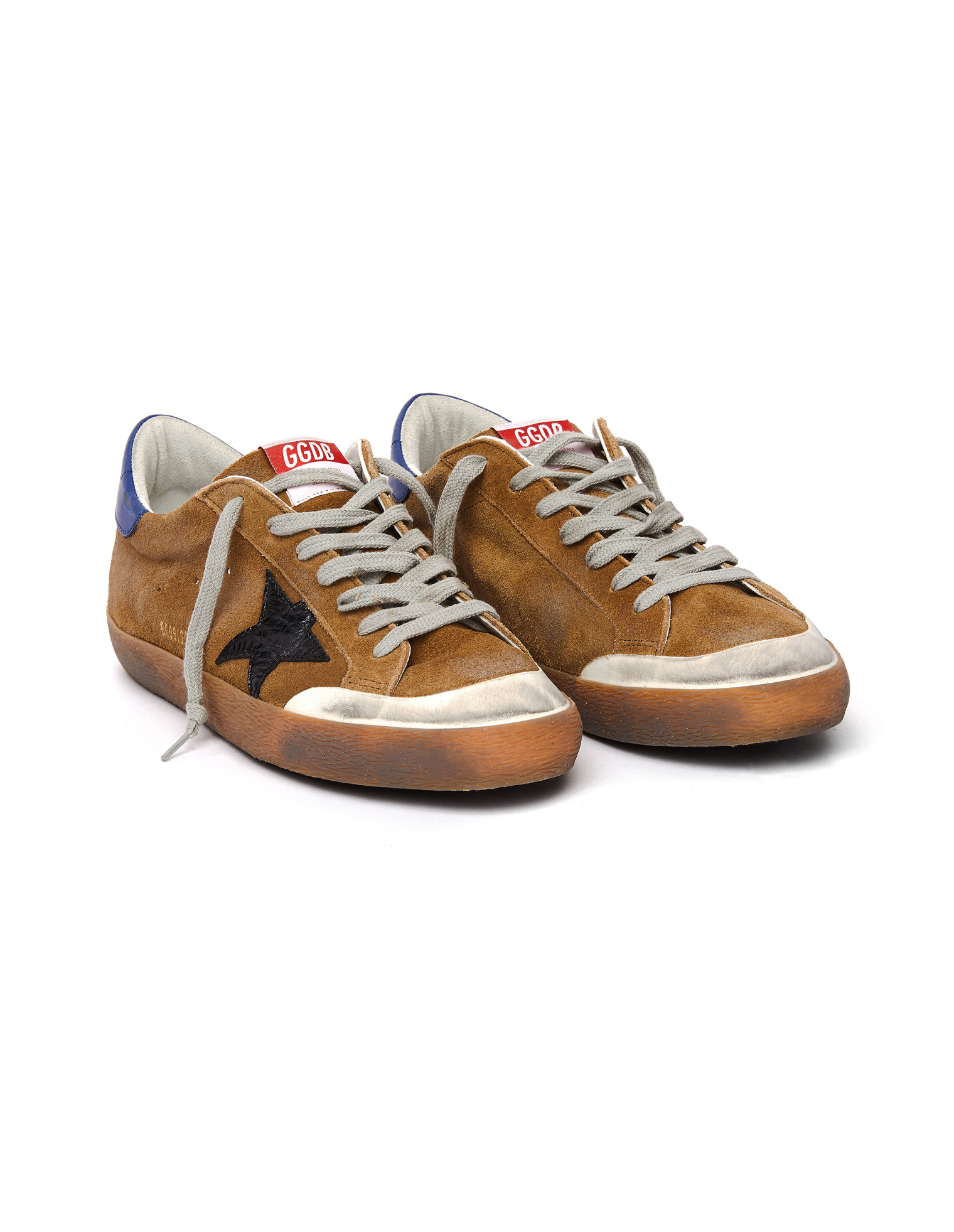 Golden Goose Brown Suede Superstar Sneakers