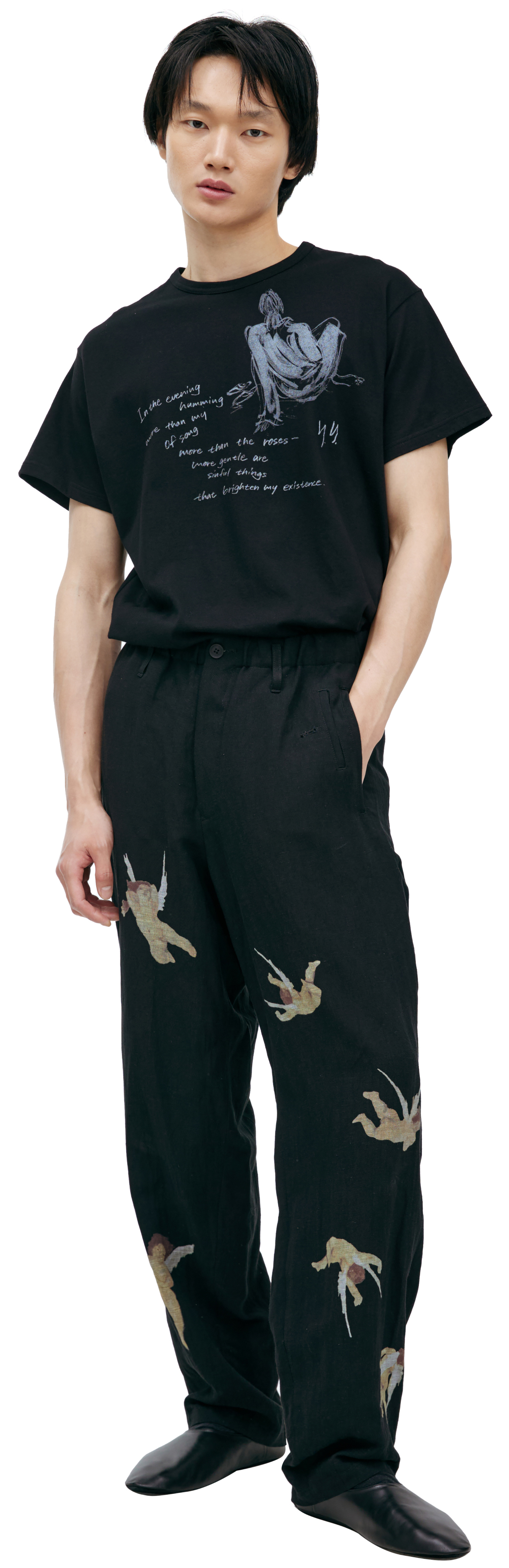 Yohji Yamamoto Monoprint trousers