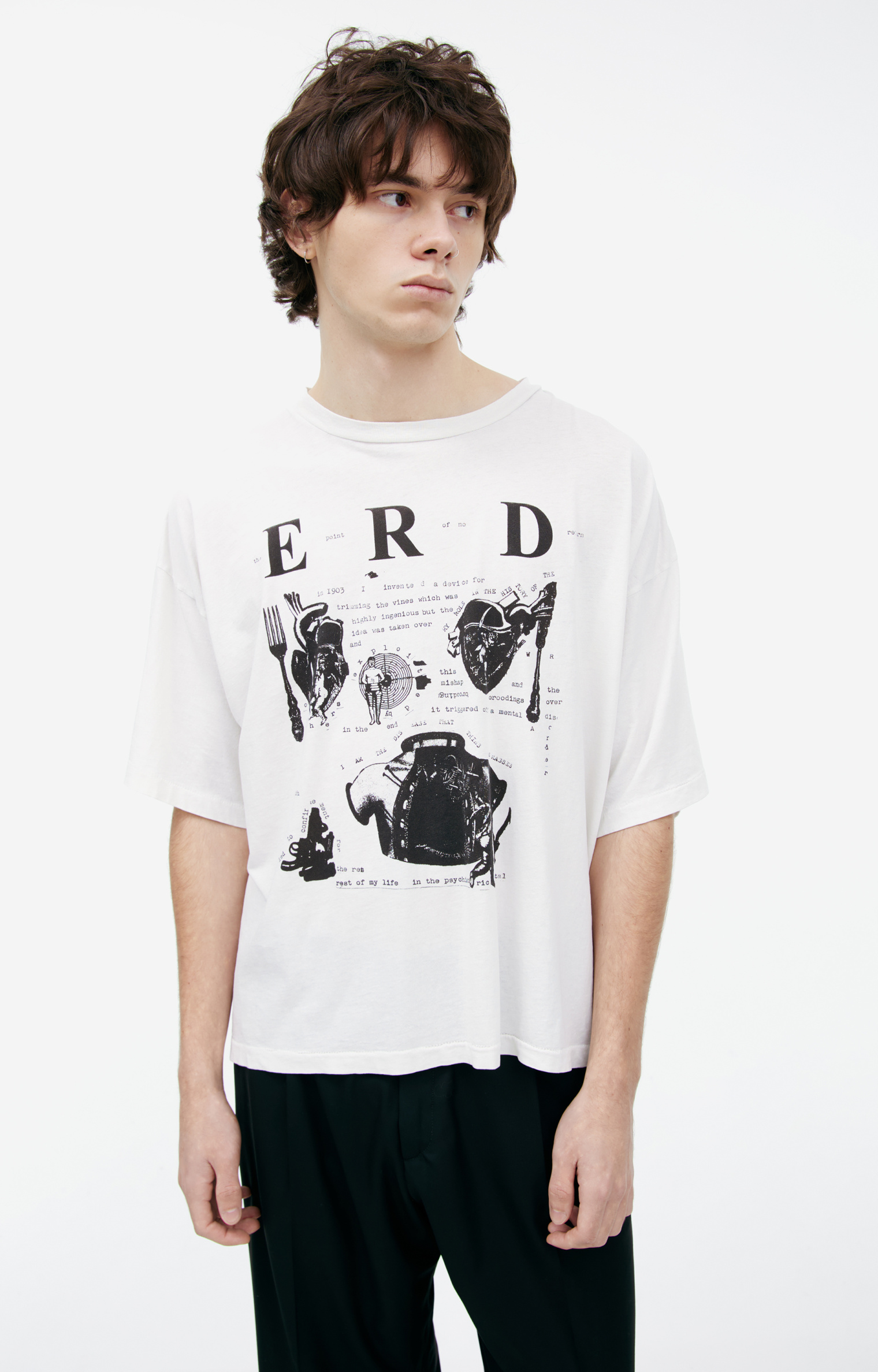 Buy Enfants Riches Déprimés men white printed t-shirt for $636