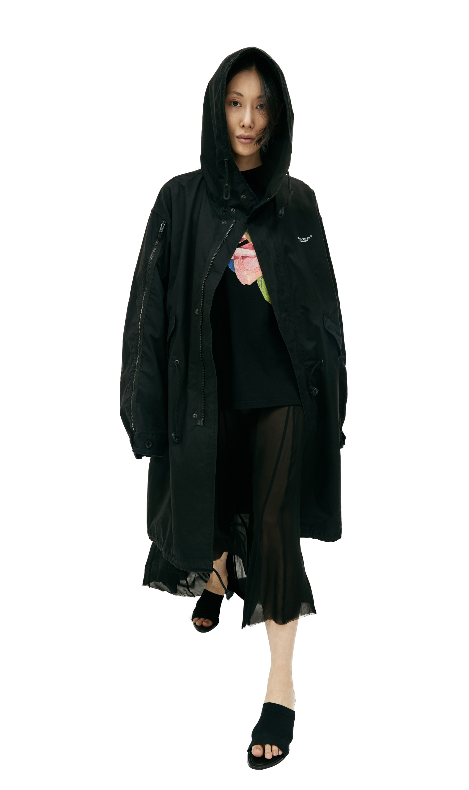 Undercover Black Printed Coat