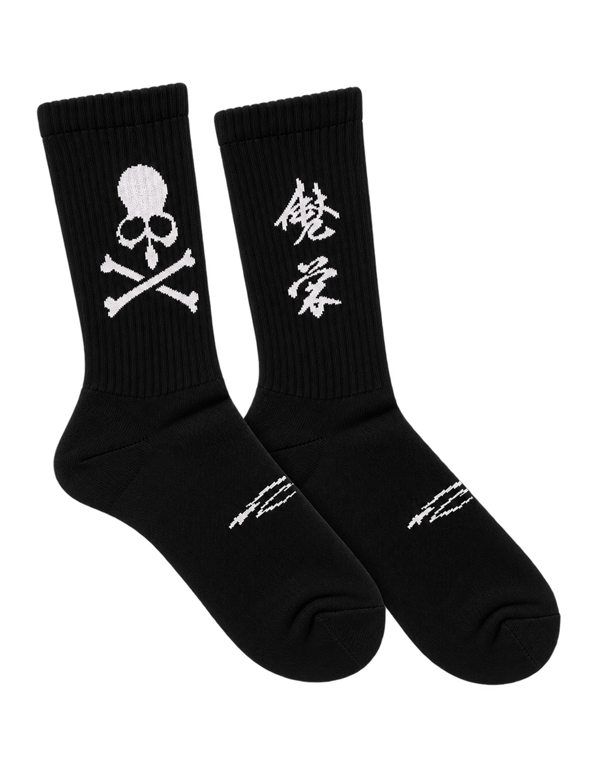 Mastermind WORLD BLACK FUZZY CREW socks