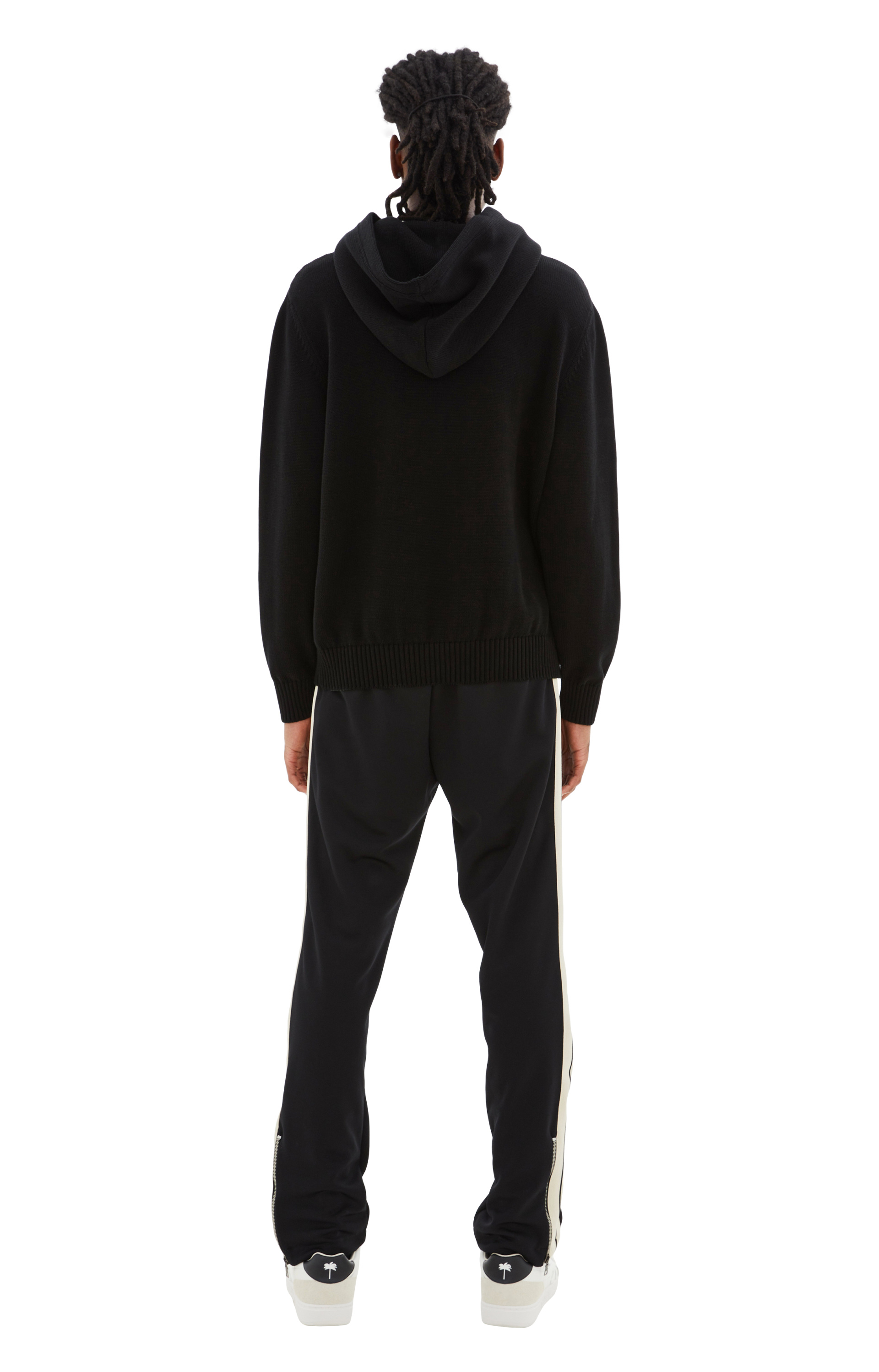 Palm Angels Black logo hoodie