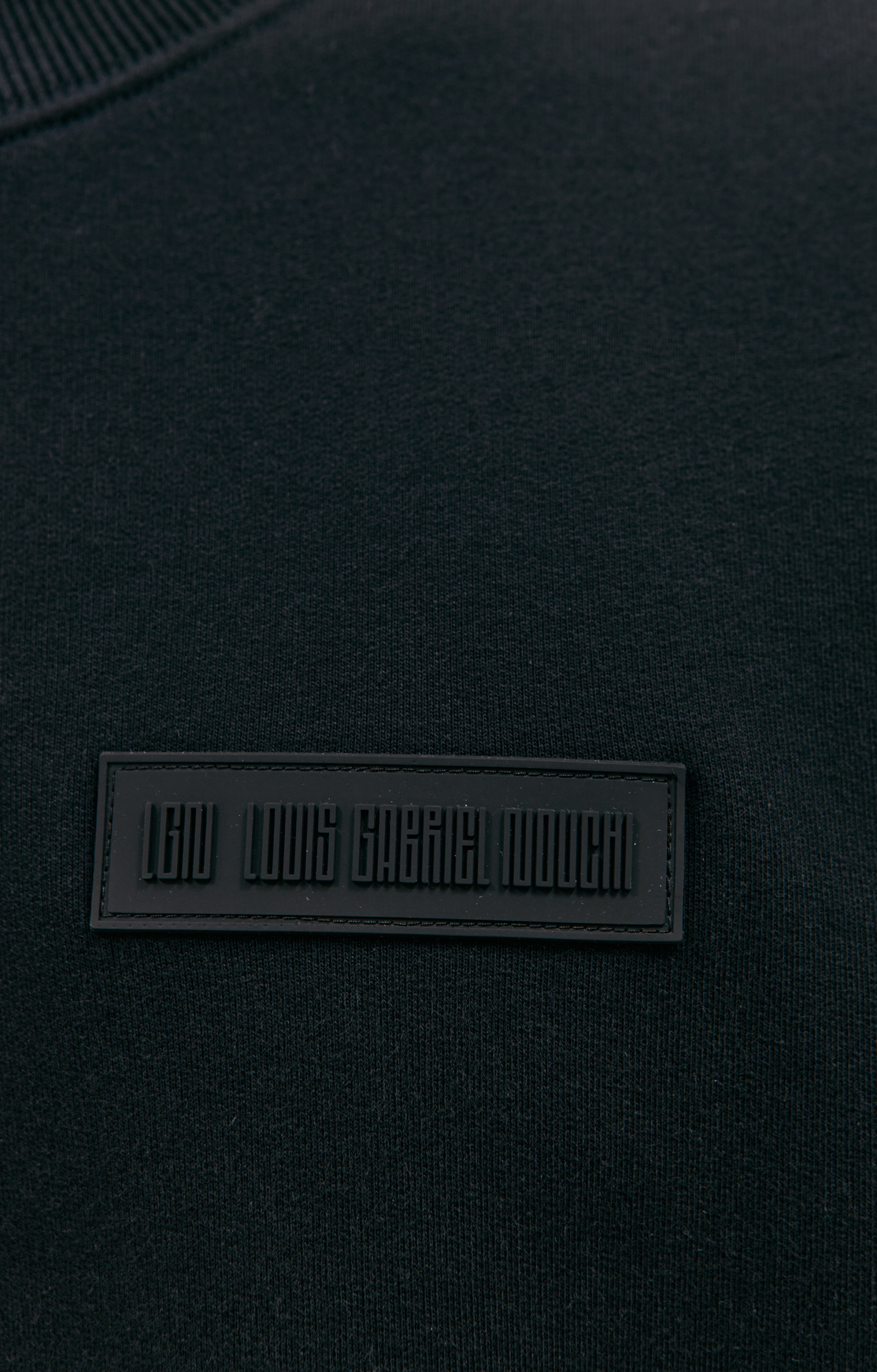 LOUIS GABRIEL NOUCHI Black cotton sweatshirt